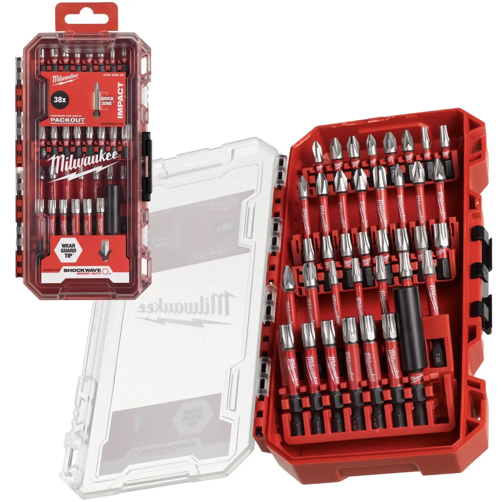 Milwaukee Screwdriver Bit Set 38 Piece SHOCKWAVE Impact Duty 