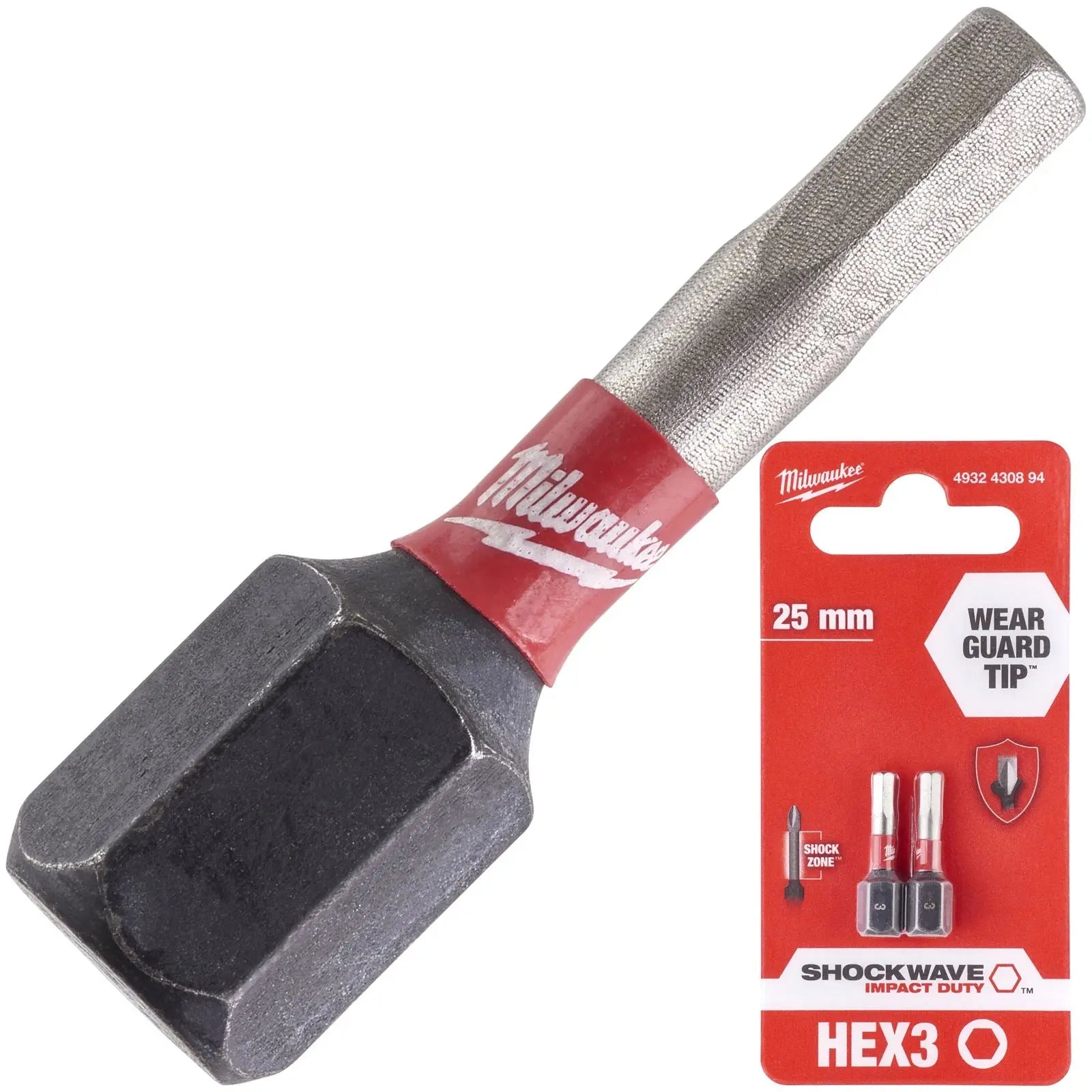Milwaukee Screwdriver Bits Shockwave Impact Duty PH PZ TX HEX SL Blister Packed 