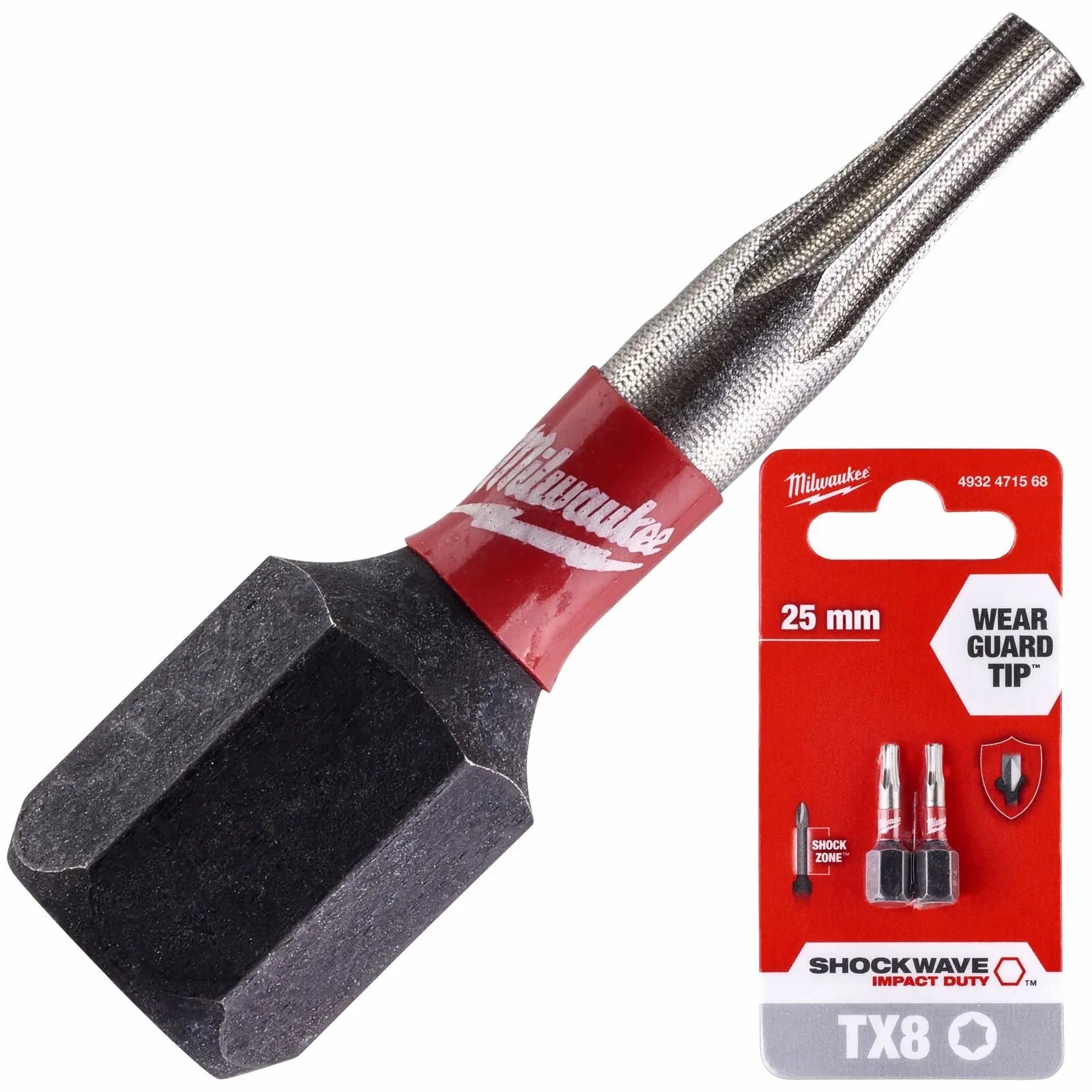 Milwaukee Screwdriver Bits Shockwave Impact Duty PH PZ TX HEX SL Blister Packed 