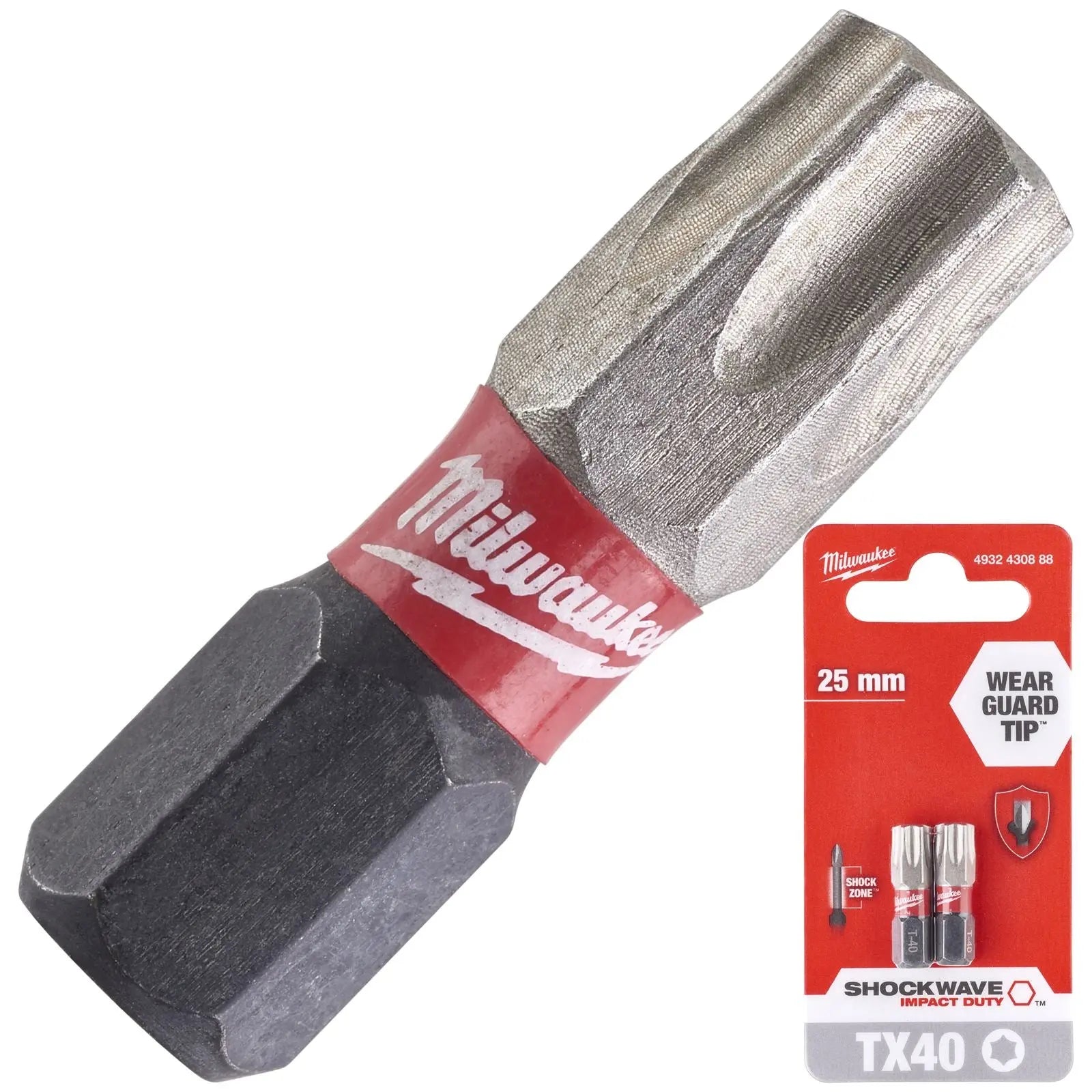Milwaukee Screwdriver Bits Shockwave Impact Duty PH PZ TX HEX SL Blister Packed 
