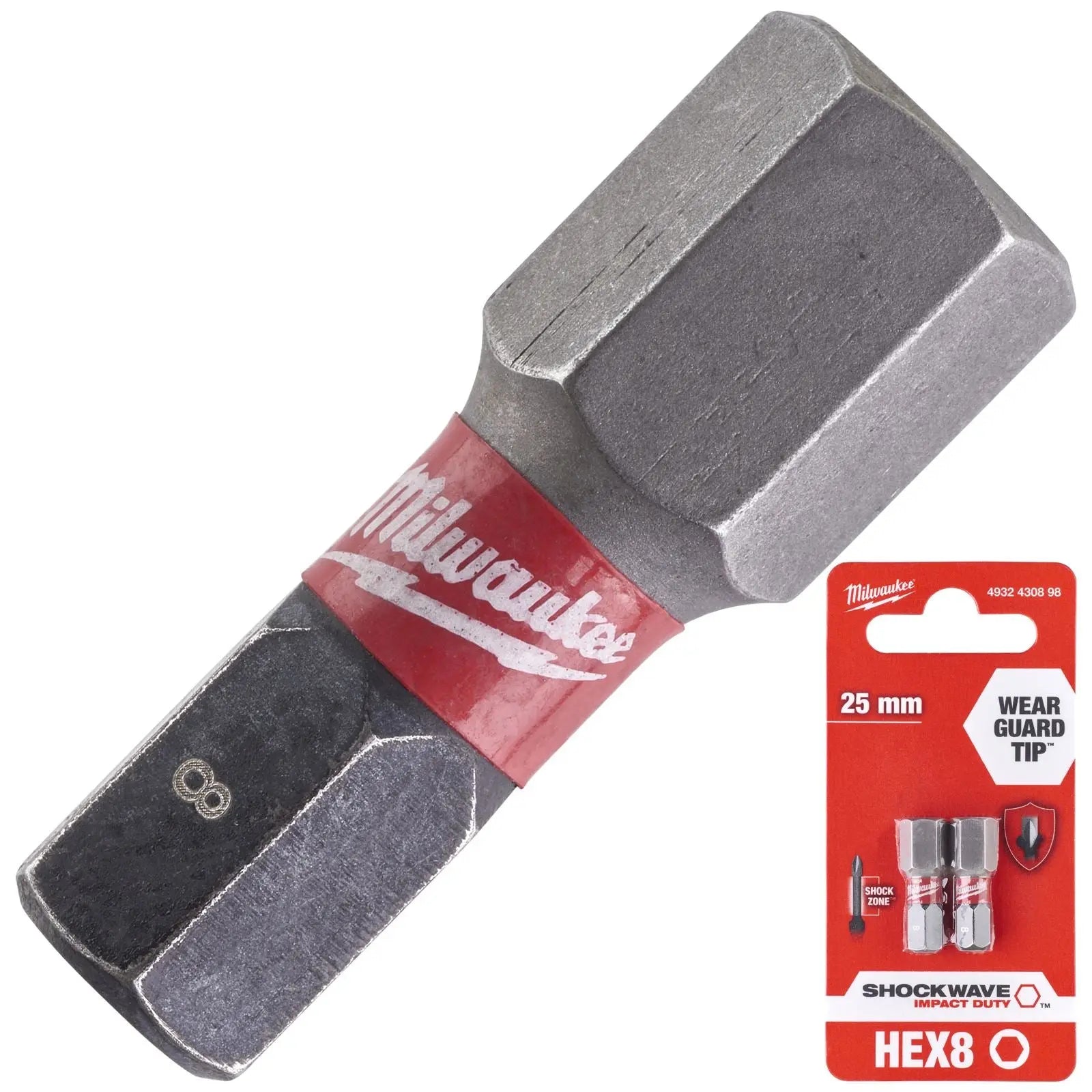 Milwaukee Screwdriver Bits Shockwave Impact Duty PH PZ TX HEX SL Blister Packed 