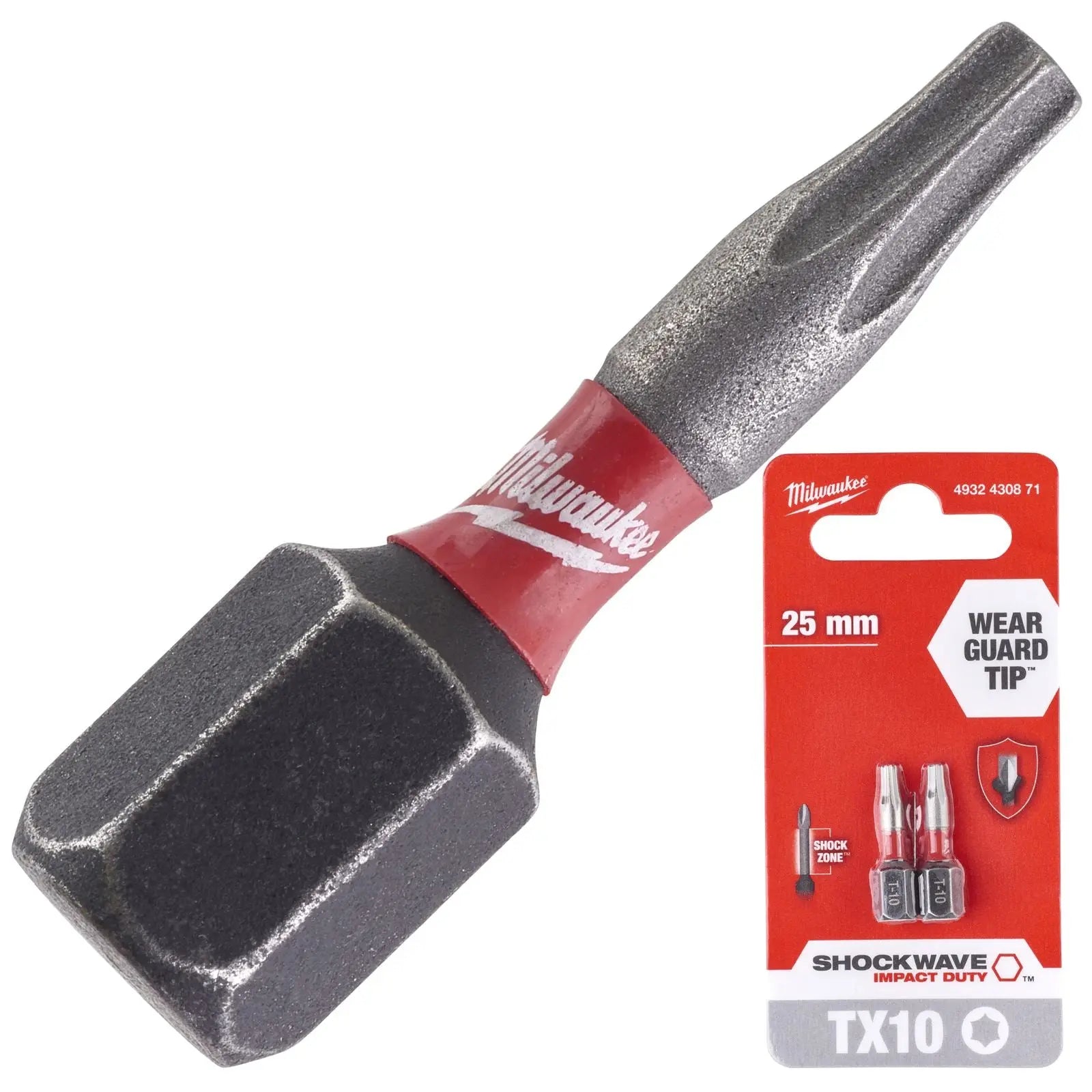 Milwaukee Screwdriver Bits Shockwave Impact Duty PH PZ TX HEX SL Blister Packed 