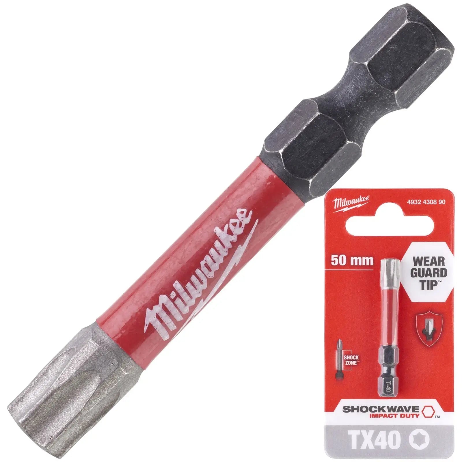 Milwaukee Screwdriver Bits Shockwave Impact Duty PH PZ TX HEX SL Blister Packed 