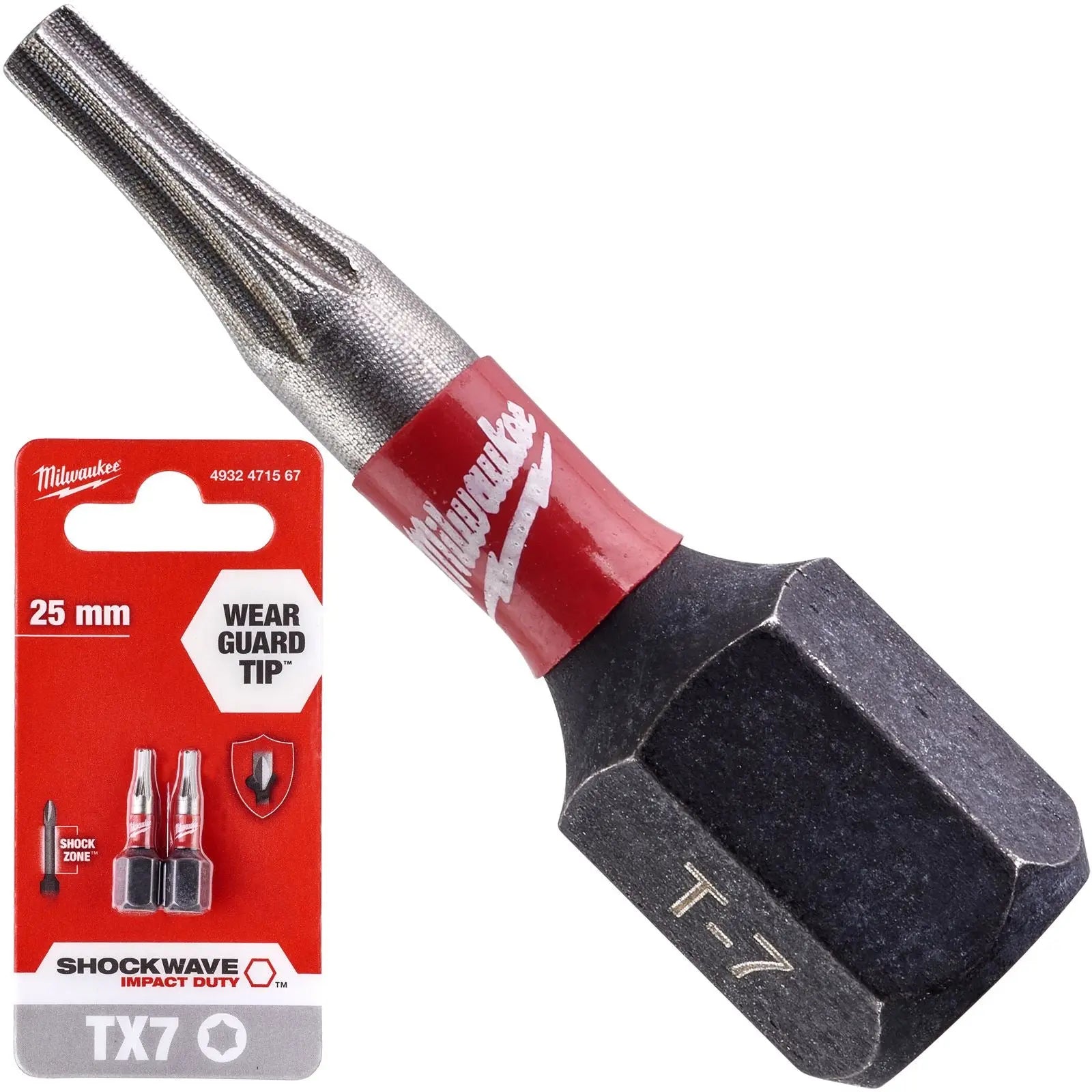 Milwaukee Screwdriver Bits Shockwave Impact Duty PH PZ TX HEX SL Blister Packed 