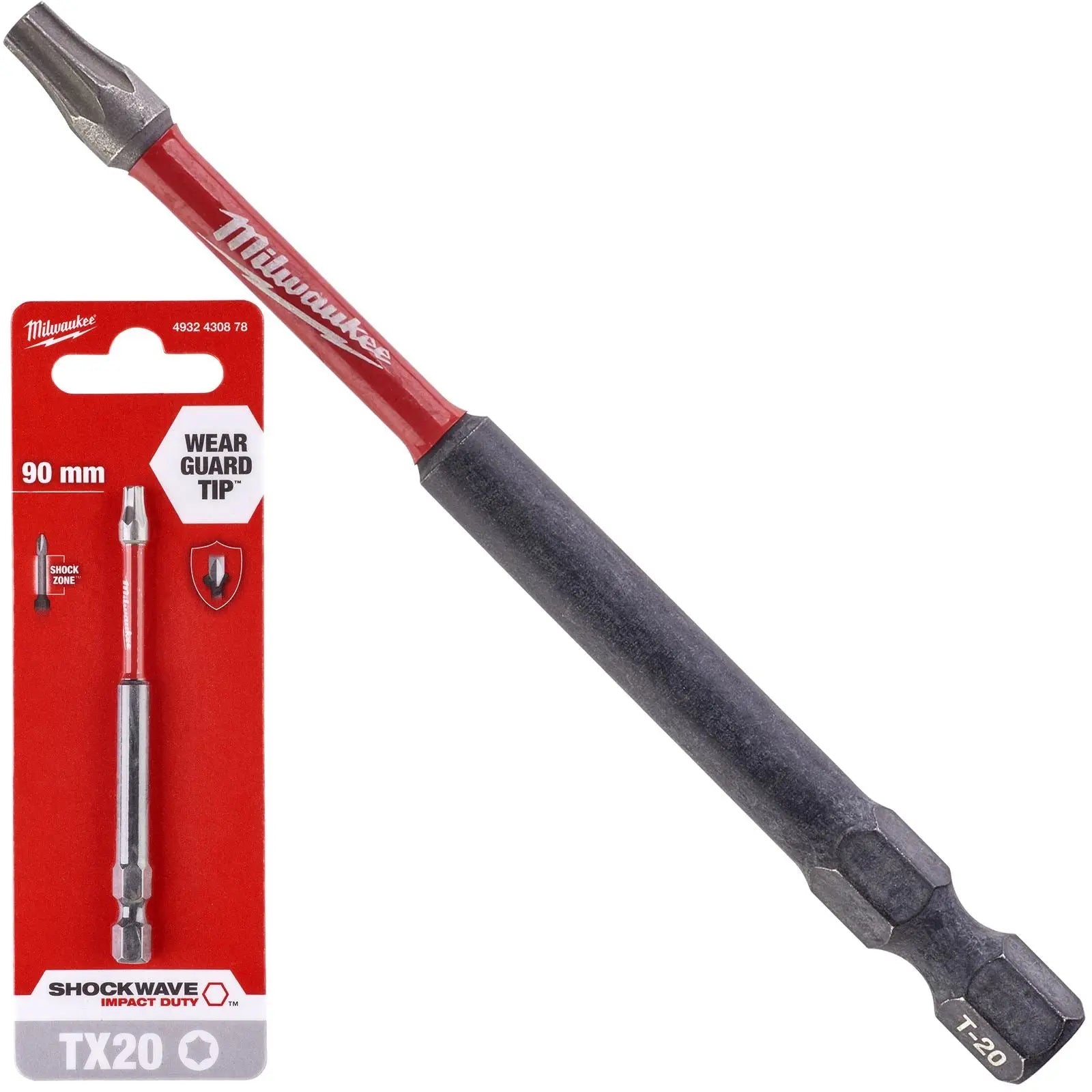 Milwaukee Screwdriver Bits Shockwave Impact Duty PH PZ TX HEX SL Blister Packed 