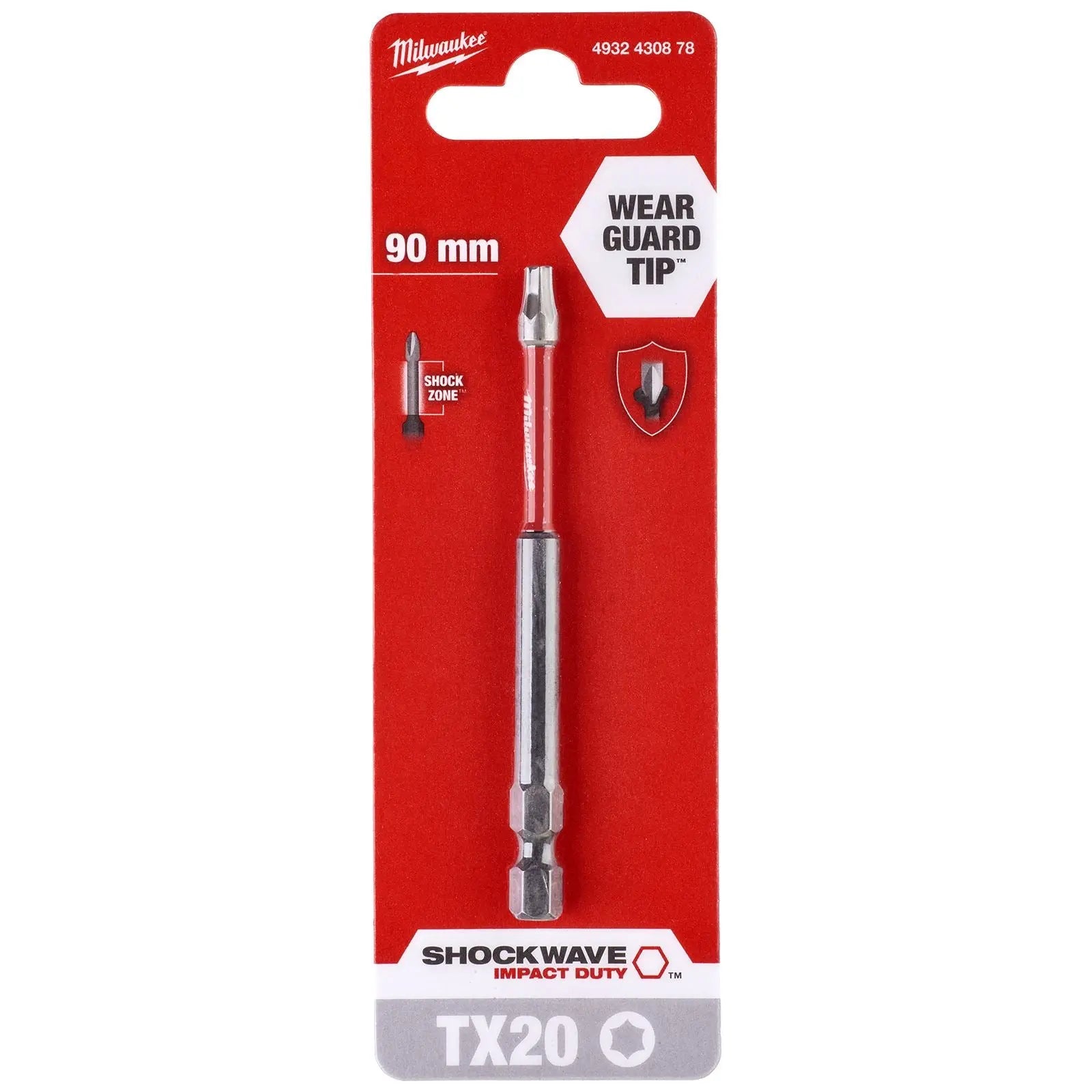 Milwaukee Screwdriver Bits Shockwave Impact Duty PH PZ TX HEX SL Blister Packed 