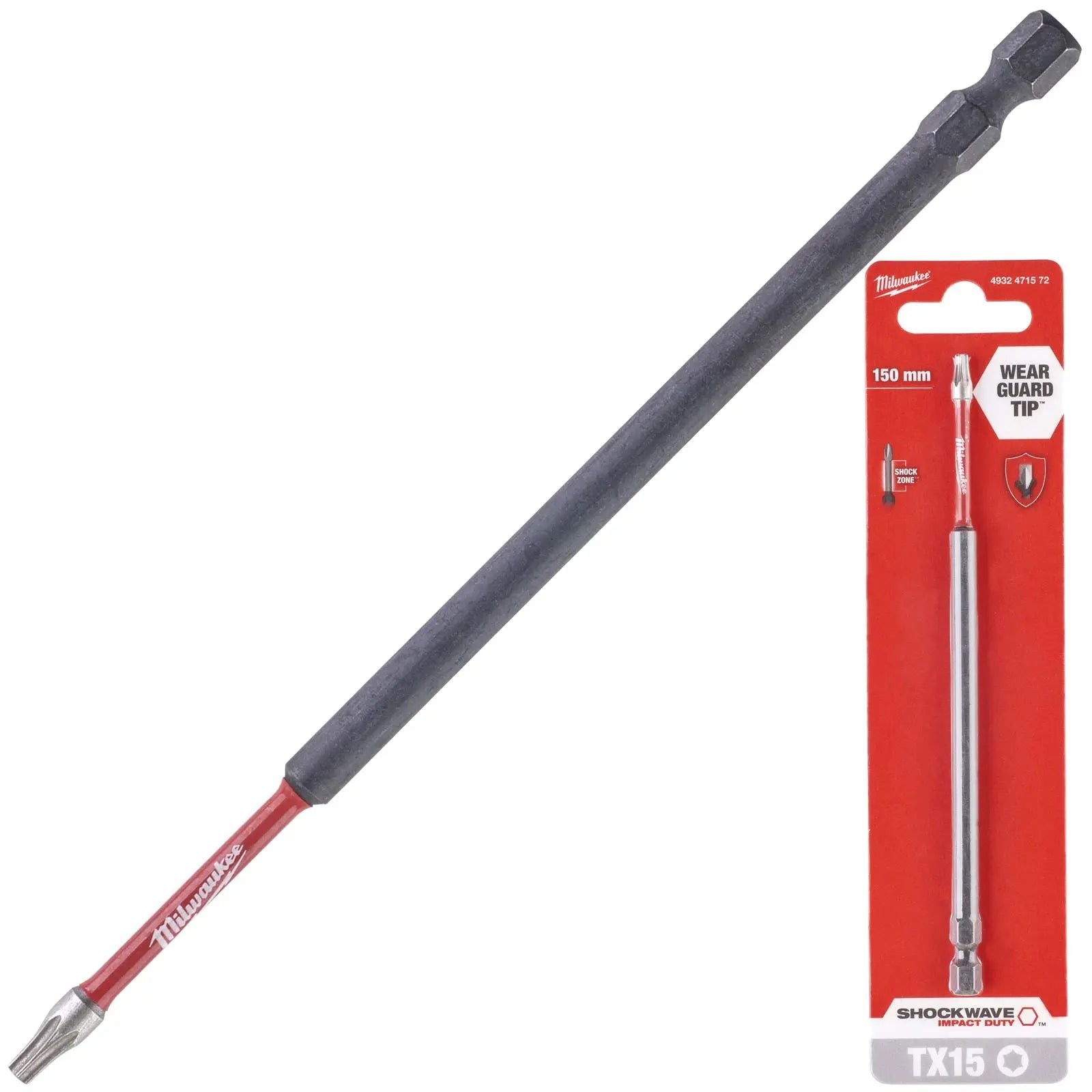 Milwaukee Screwdriver Bits Shockwave Impact Duty PH PZ TX HEX SL Blister Packed 