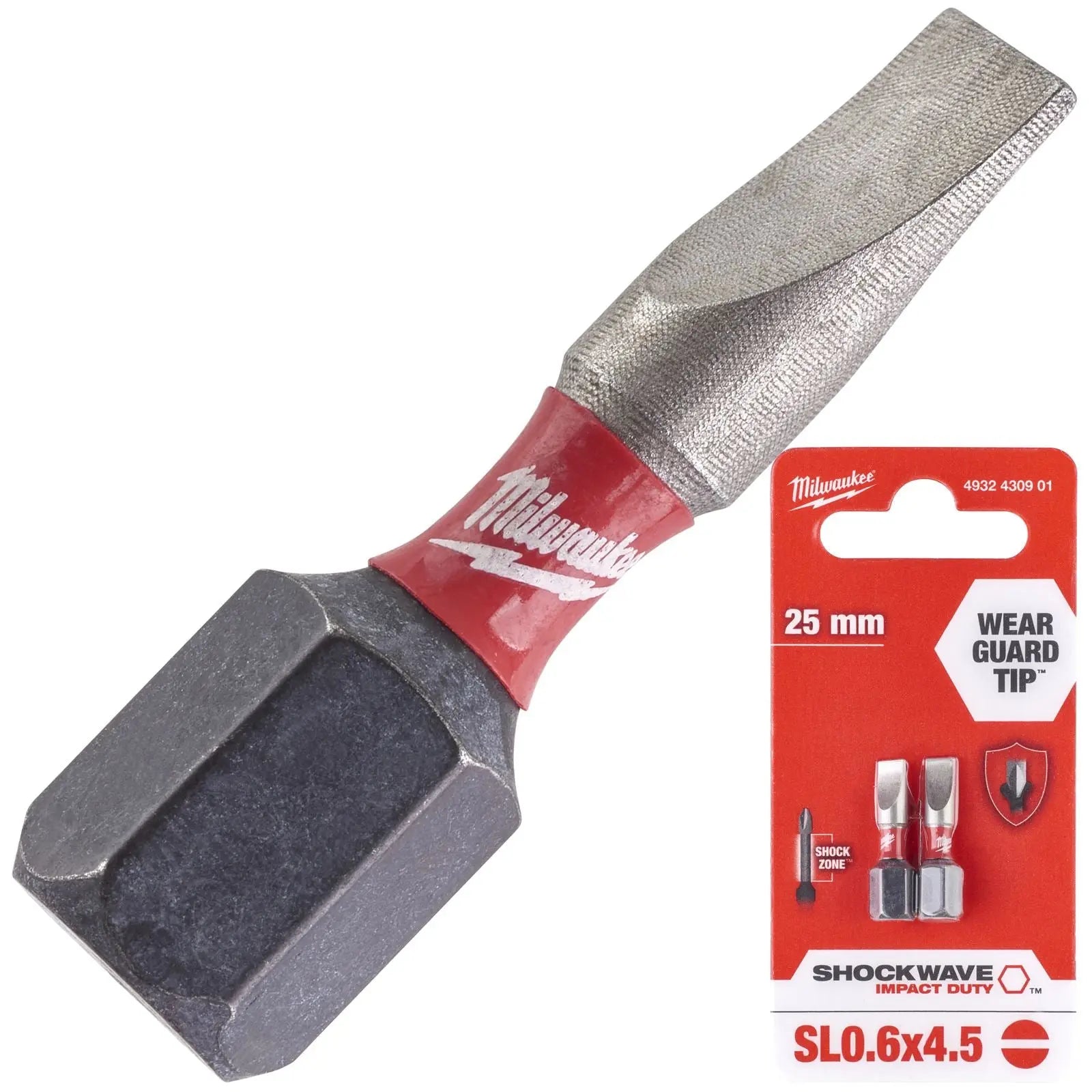 Milwaukee Screwdriver Bits Shockwave Impact Duty PH PZ TX HEX SL Blister Packed 