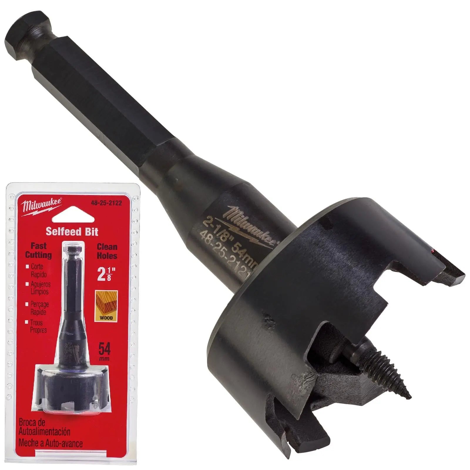 Milwaukee Self Feed Forstner Wood Drill Bits 25.4-117mm 