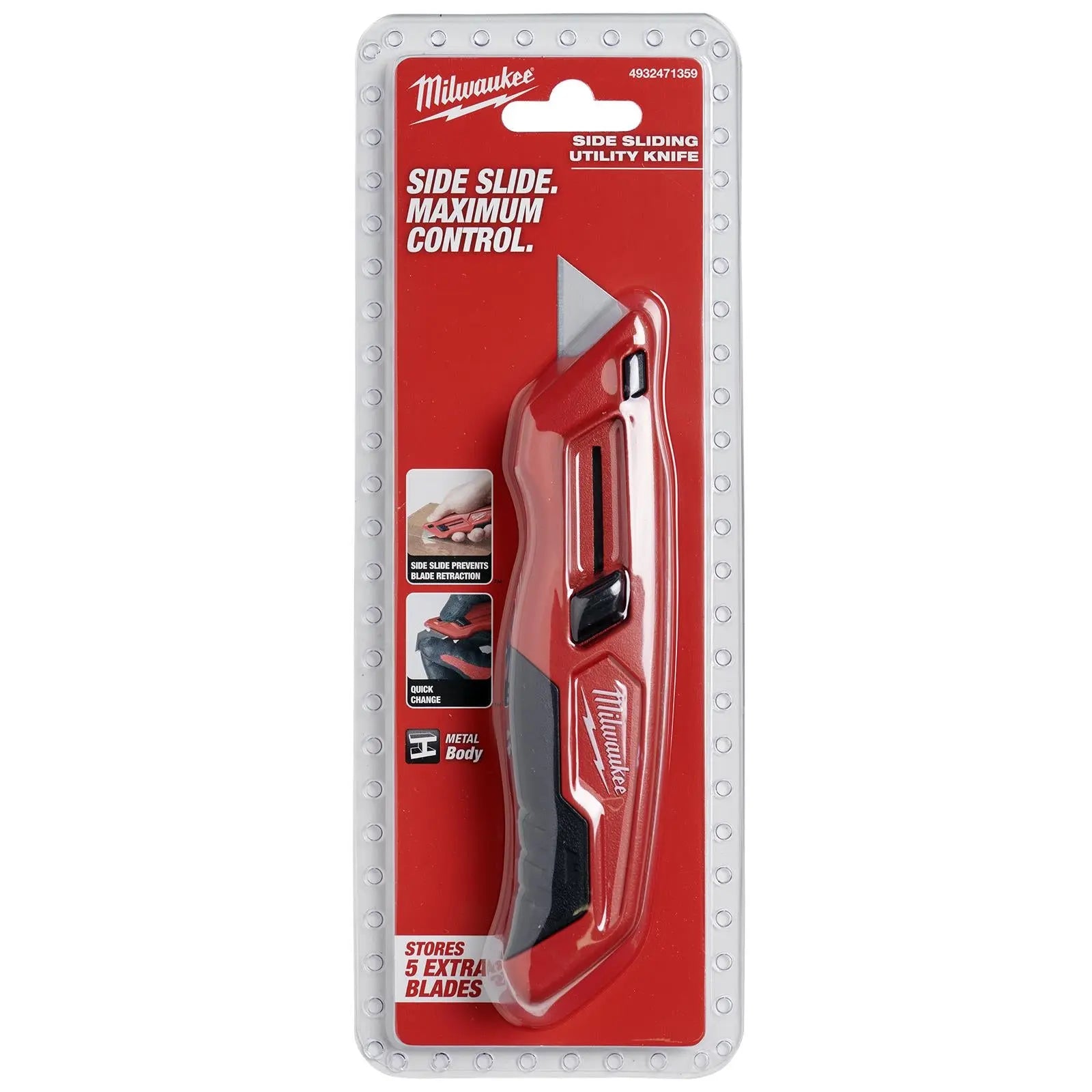 Milwaukee Sliding Retractable Utility Knife Blade Cutter Cutting 