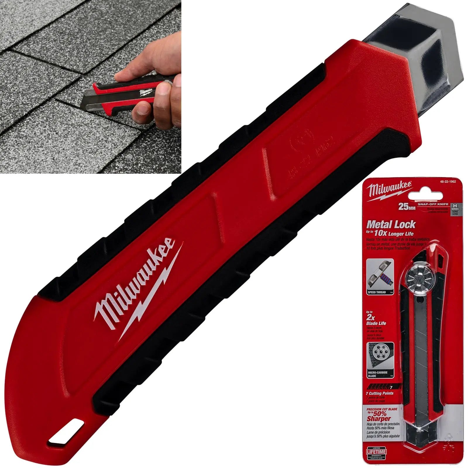 Milwaukee Snap Off Knife 25mm Cutting Blade 