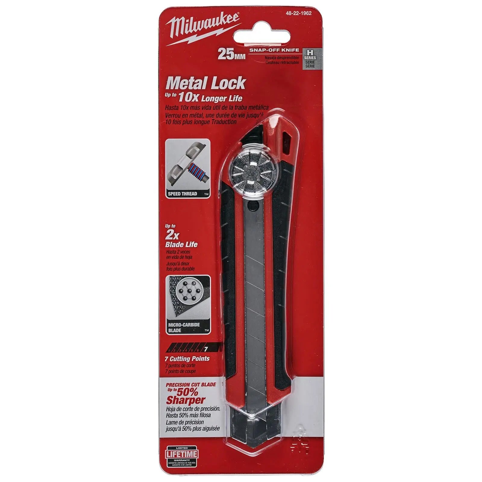 Milwaukee Snap Off Knife 25mm Cutting Blade 