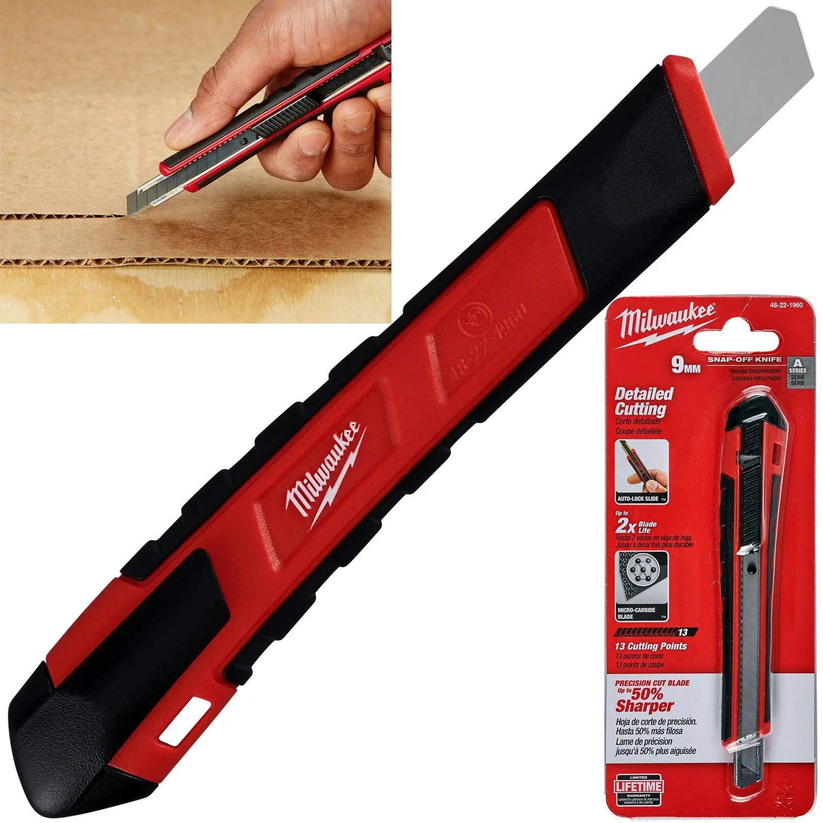 Milwaukee Snap Off Knife 9mm Cutting Blade 