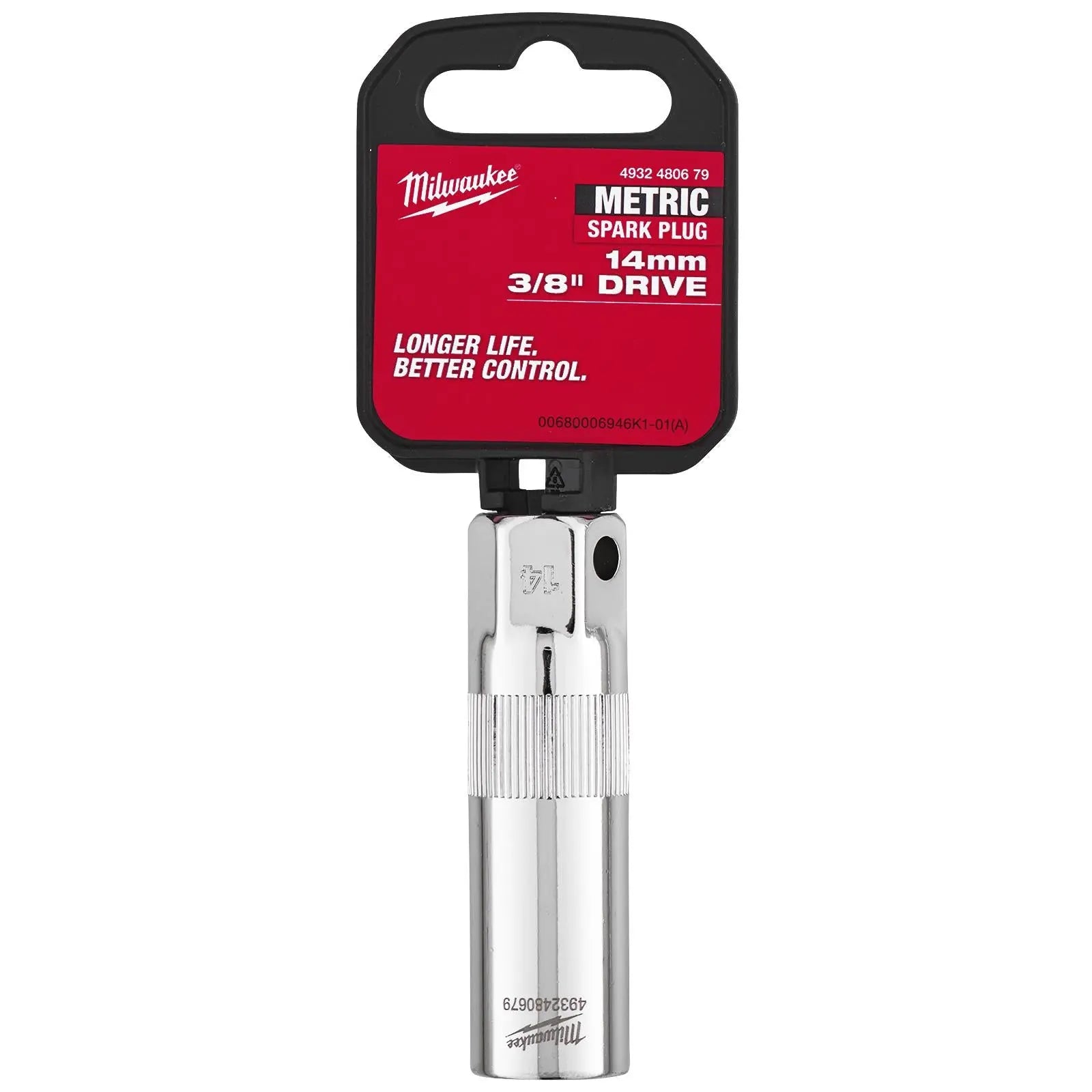 Milwaukee Spark Plug Socket 3/8" Drive 14mm  White Rose Tools