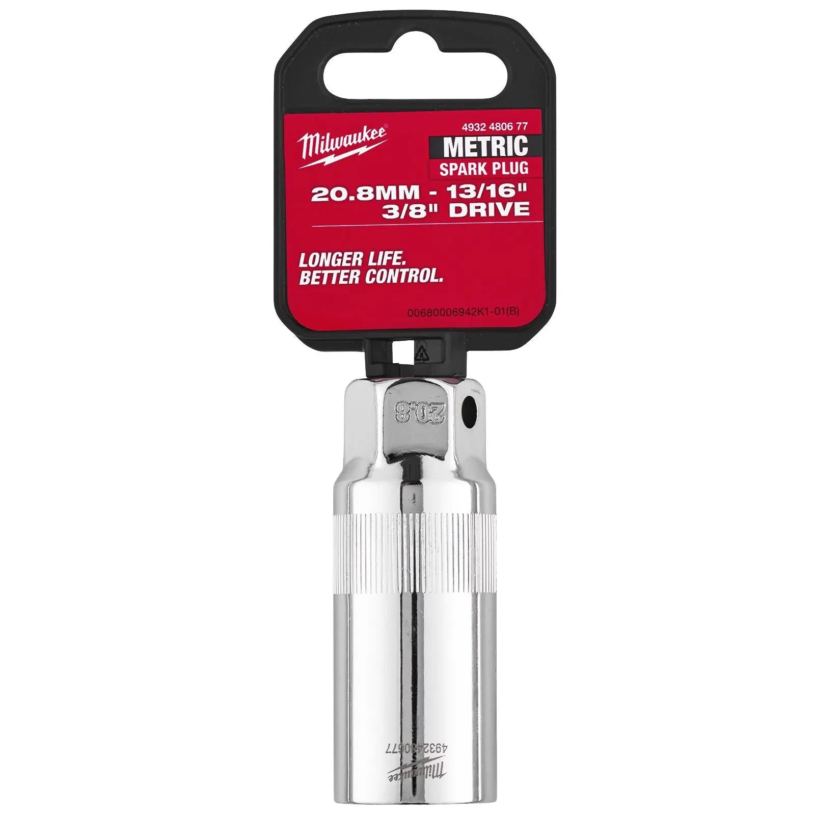 Milwaukee Spark Plug Socket 3/8" Drive 20.8mm  White Rose Tools