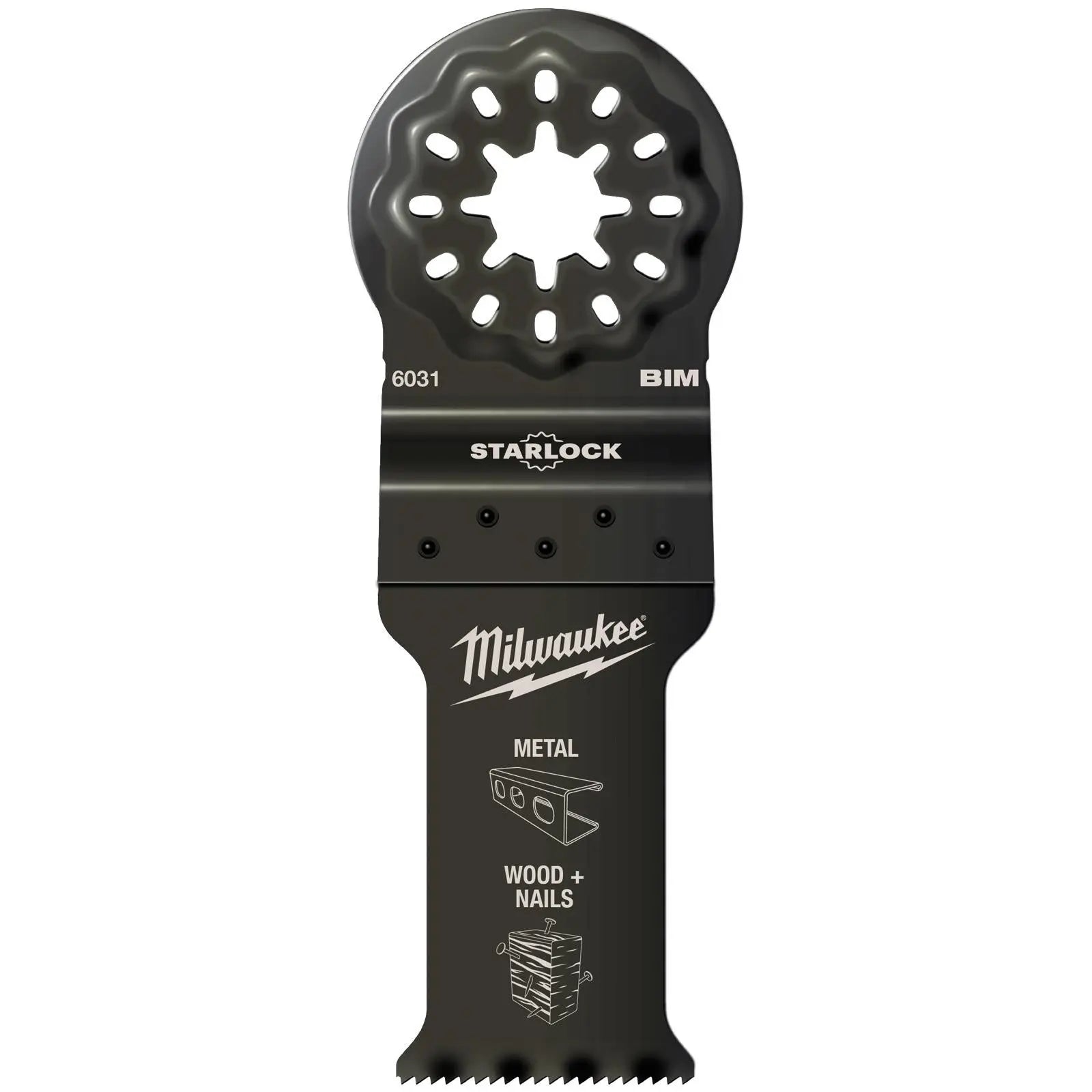 Milwaukee Starlock Multi Material Cutting Multi Tool Blade 28mm Plunge Bi-Metal  White Rose Tools
