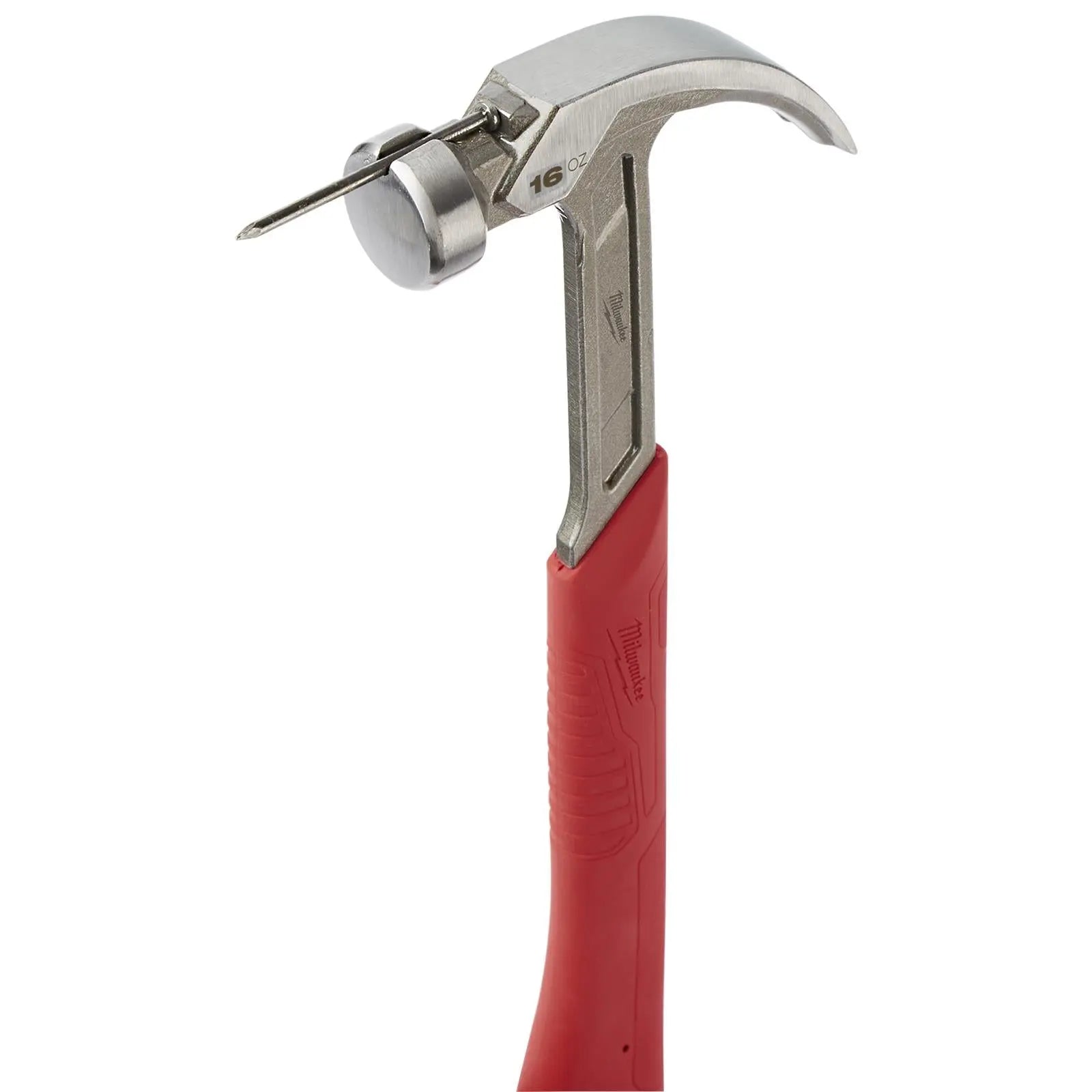 Milwaukee Steel Curved Claw Hammer 16oz Magnetic Nail Starter 