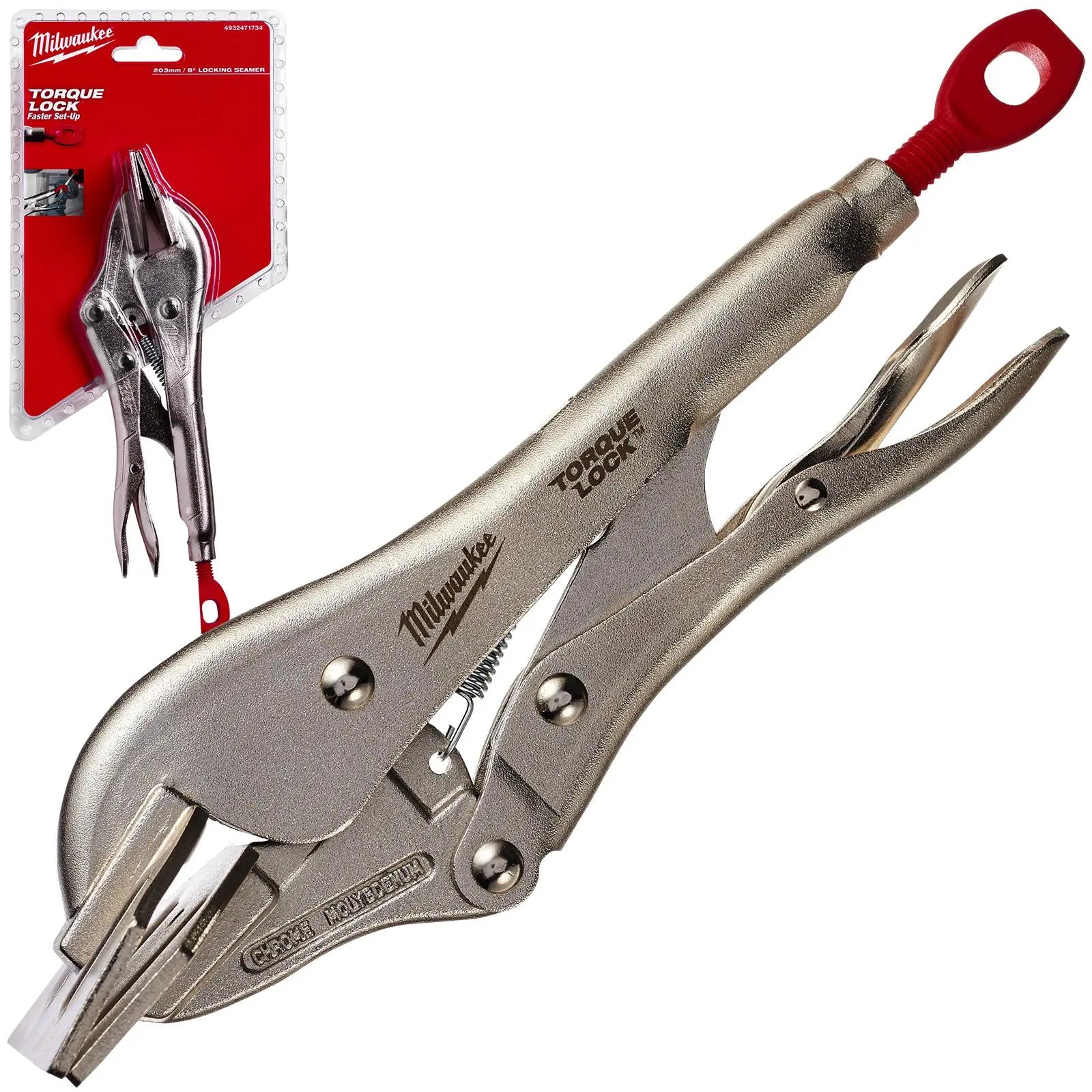 Milwaukee TORQUE LOCK Locking Seamer Pliers 200mm 8in 