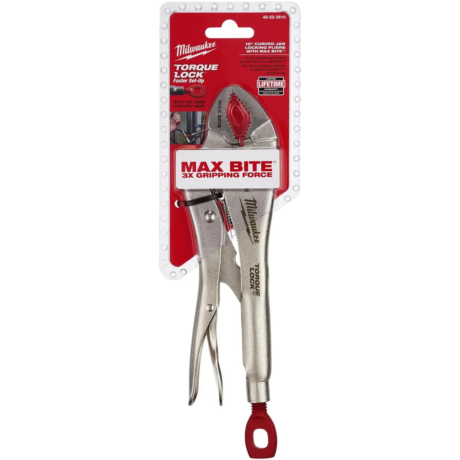 Milwaukee TORQUE LOCK MAXBITE Curved Locking Pliers 250mm 10in 