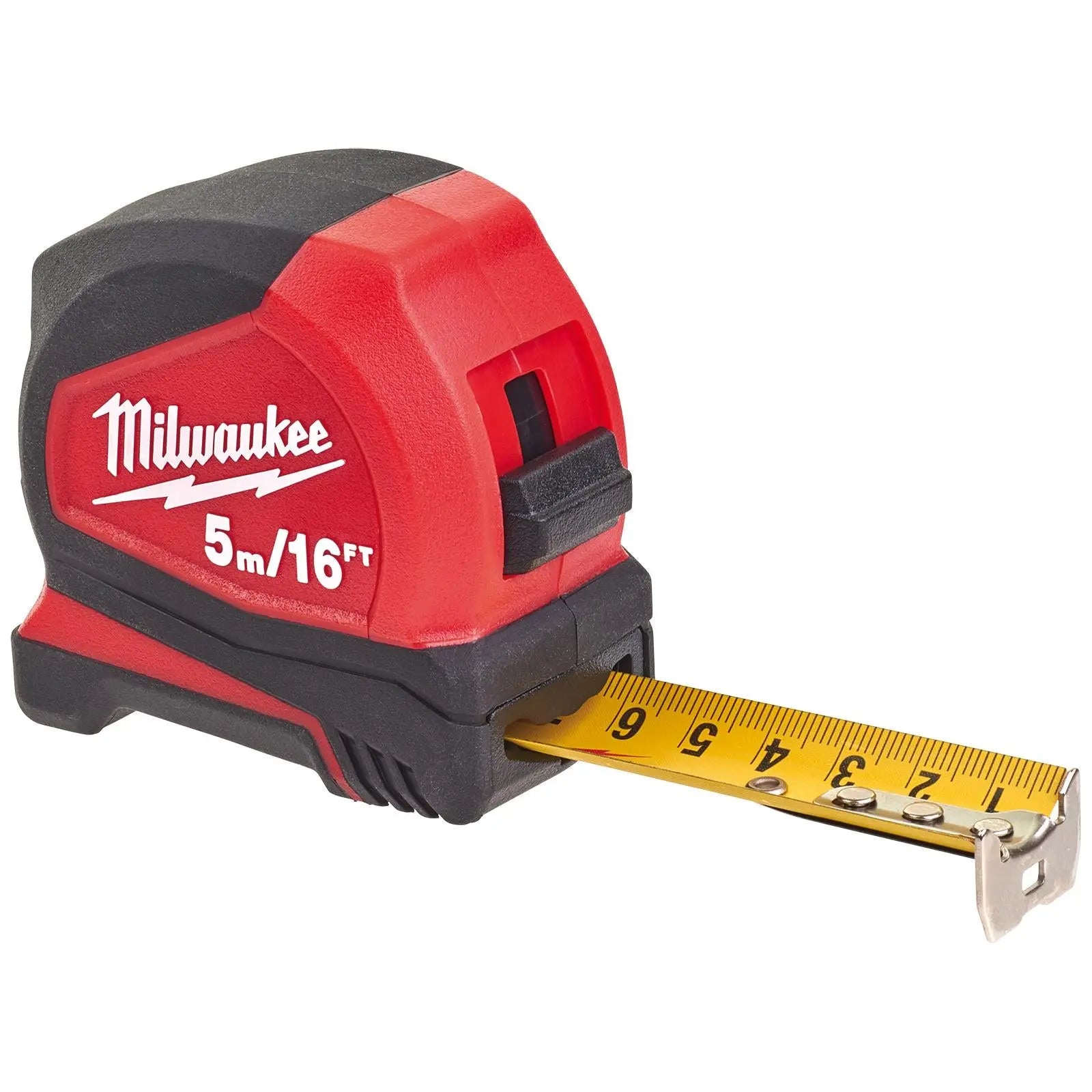 Milwaukee Tape Measure 5m 16ft Metric Imperial Pro Compact Pocket Tape 25mm Blade Width 