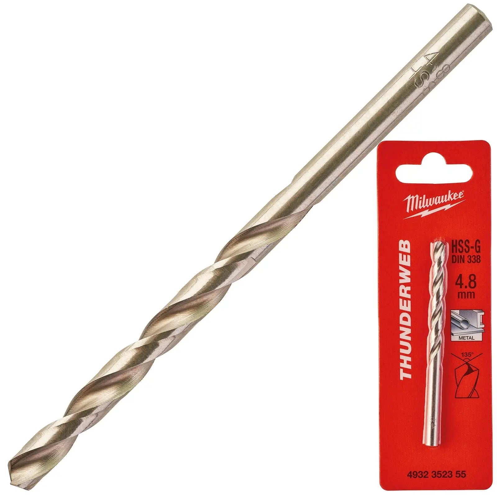 Milwaukee Thunderweb Metal Drill Bits HSS-G Ground DIN338 4.2-13.0mm 