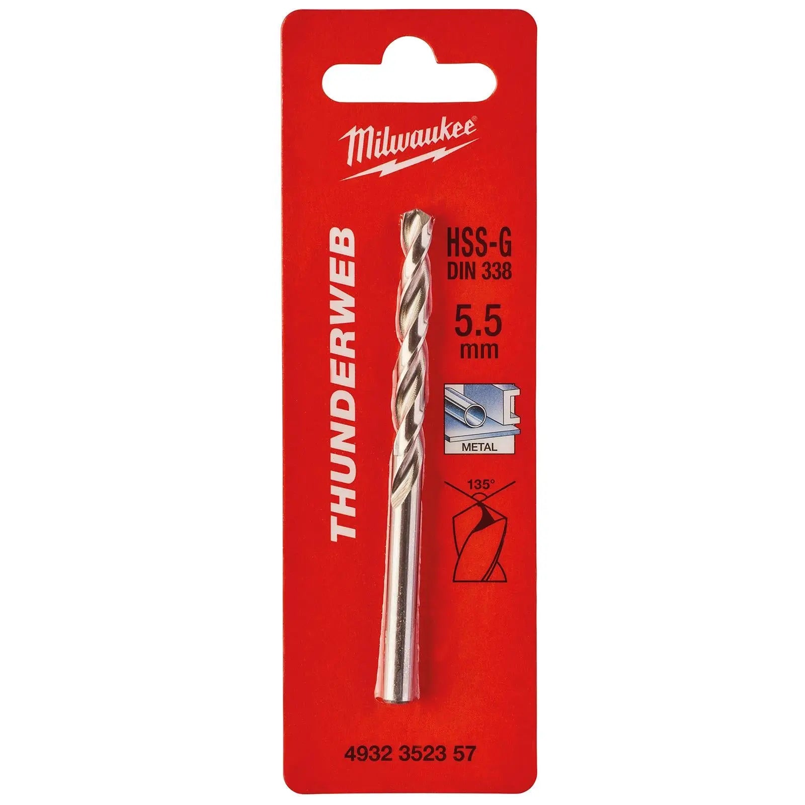 Milwaukee Thunderweb Metal Drill Bits HSS-G Ground DIN338 4.2-13.0mm 