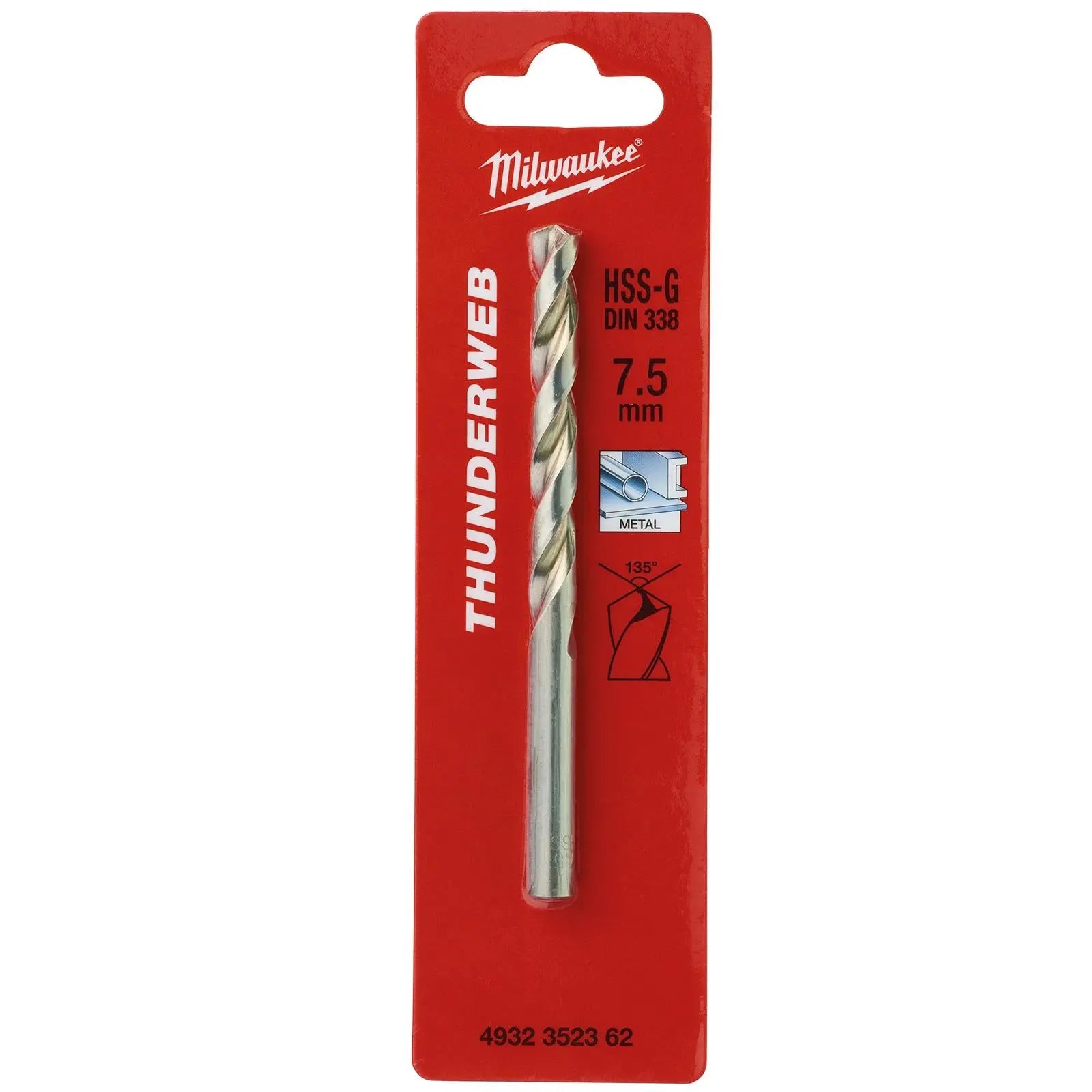 Milwaukee Thunderweb Metal Drill Bits HSS-G Ground DIN338 4.2-13.0mm 