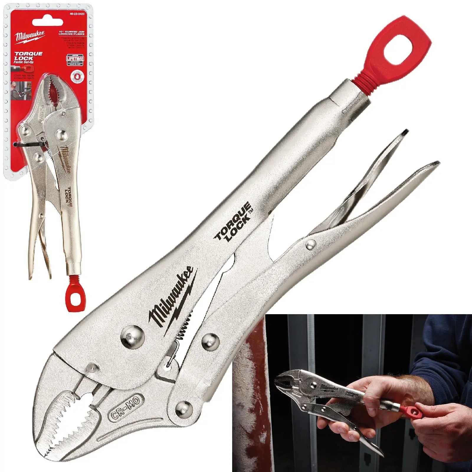 Milwaukee Torque Lock Curved Jaw Locking Pliers 254mm 10in 