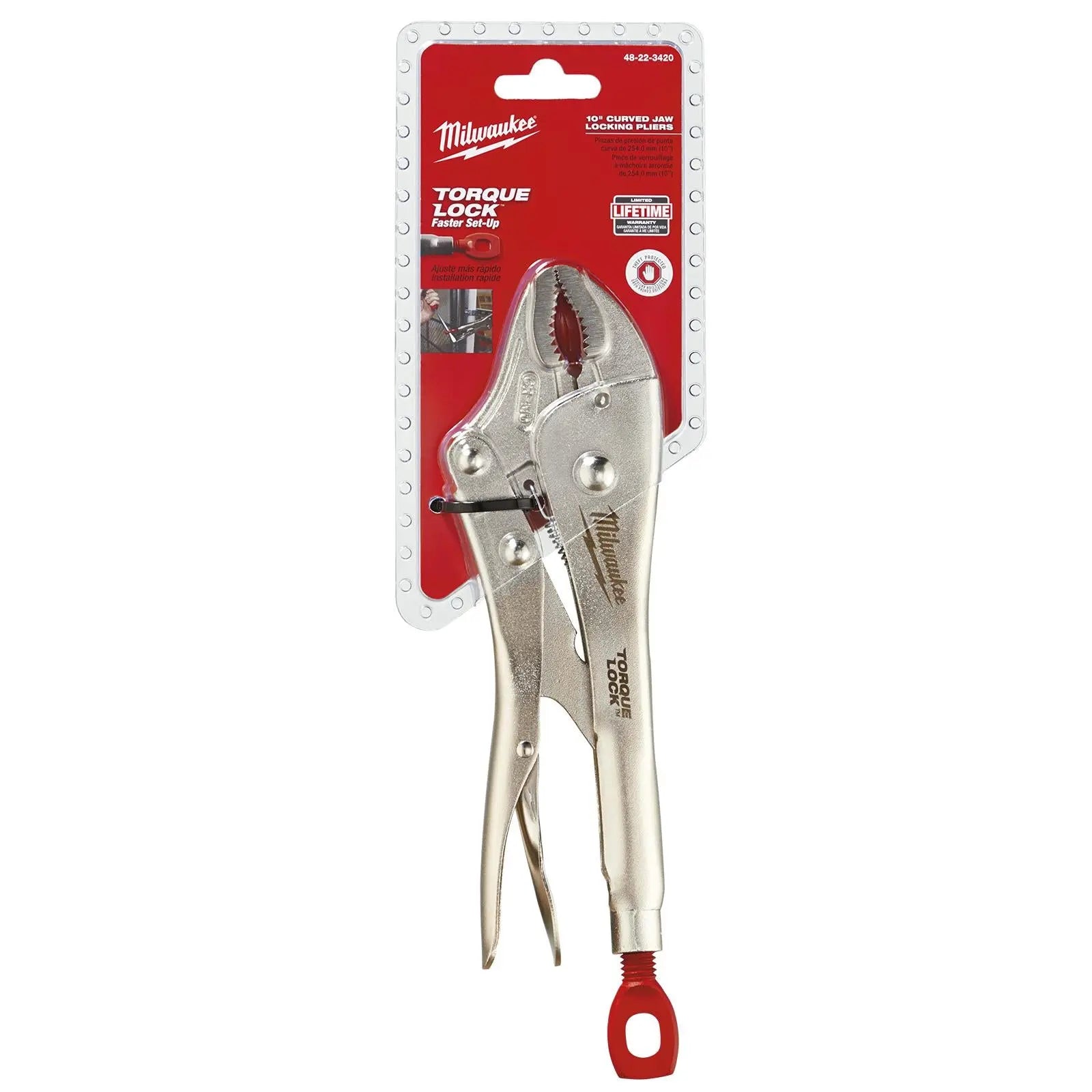 Milwaukee Torque Lock Curved Jaw Locking Pliers 254mm 10in 