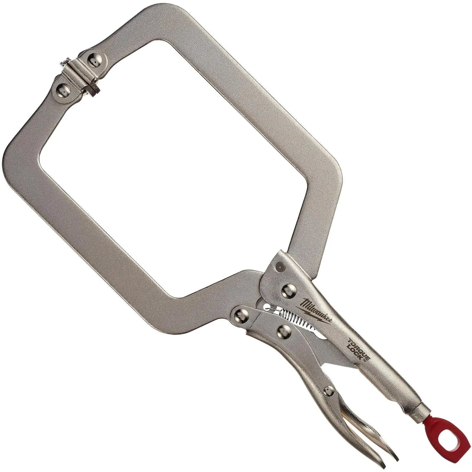 Milwaukee Torque Lock Locking C Clamp 230mm Deep Reach Clamp with Swivel Jaws 
