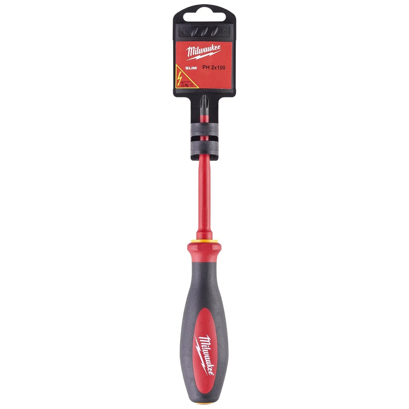 Milwaukee VDE Slim Screwdriver Phillips PH2 x 100mm 
