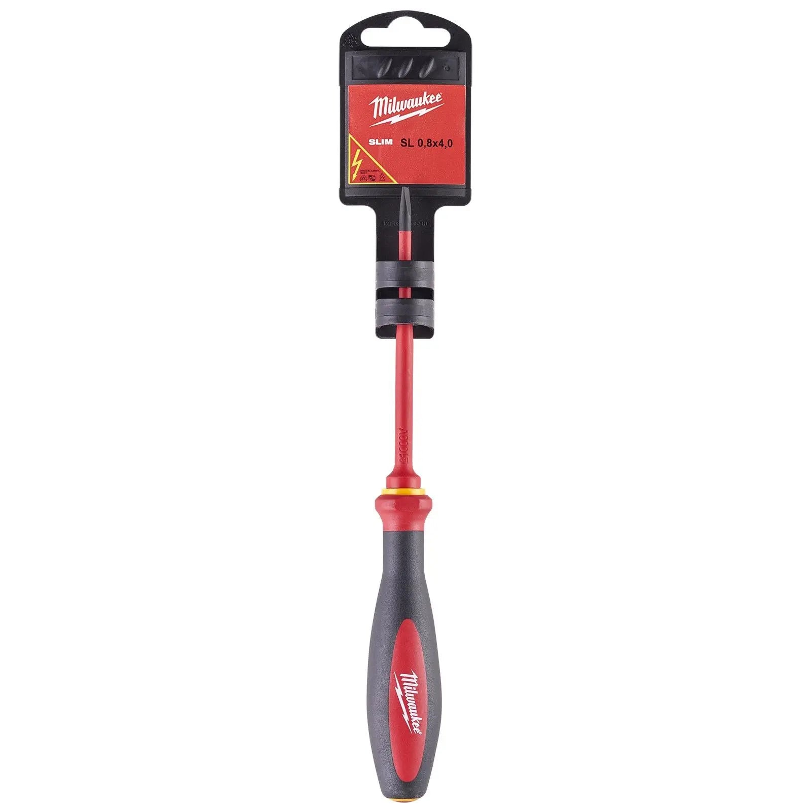 Milwaukee VDE Slim Screwdriver Slotted 0.8mm x 4mm x 100mm 