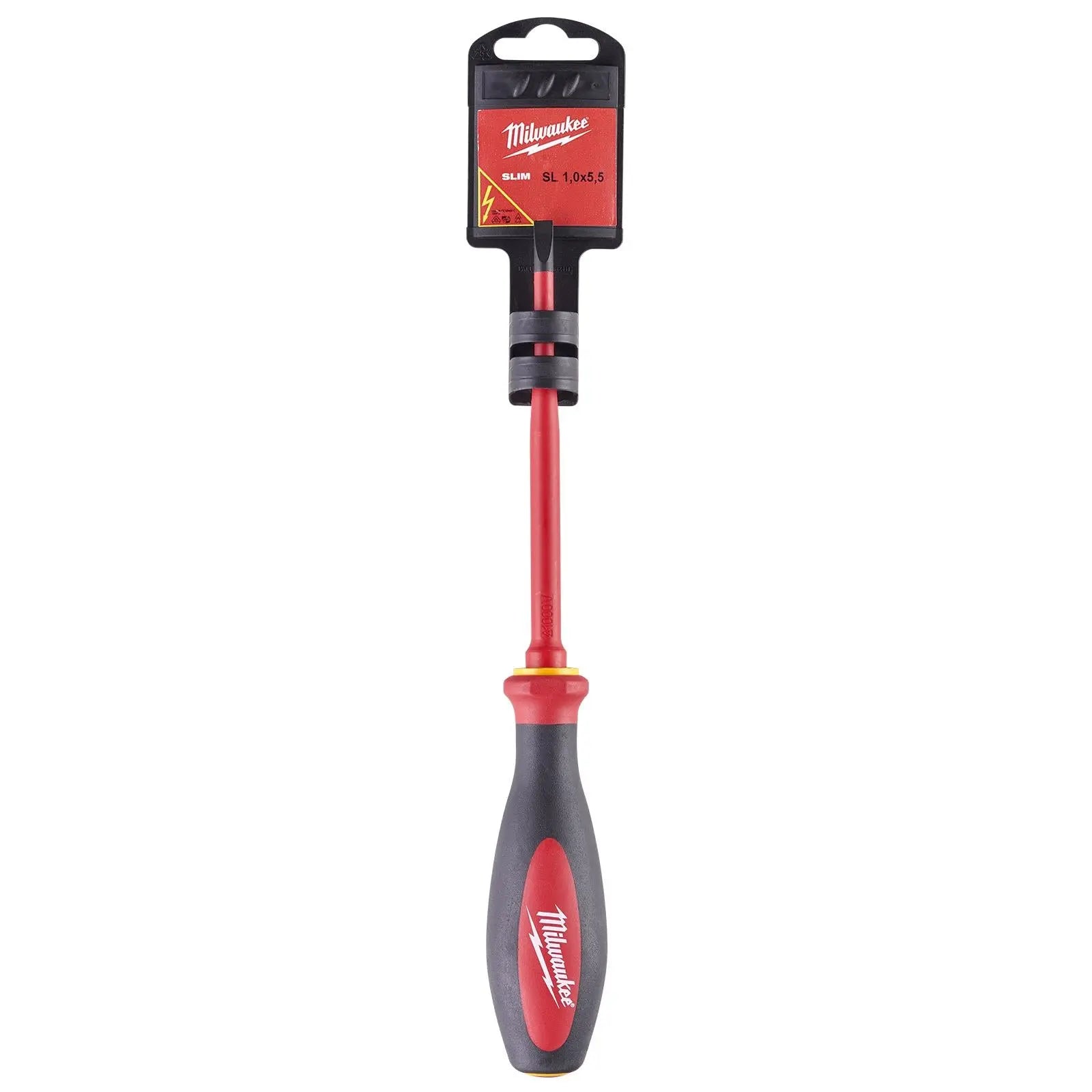 Milwaukee VDE Slim Screwdriver Slotted 1.0mm x 5.5mm x 125mm 