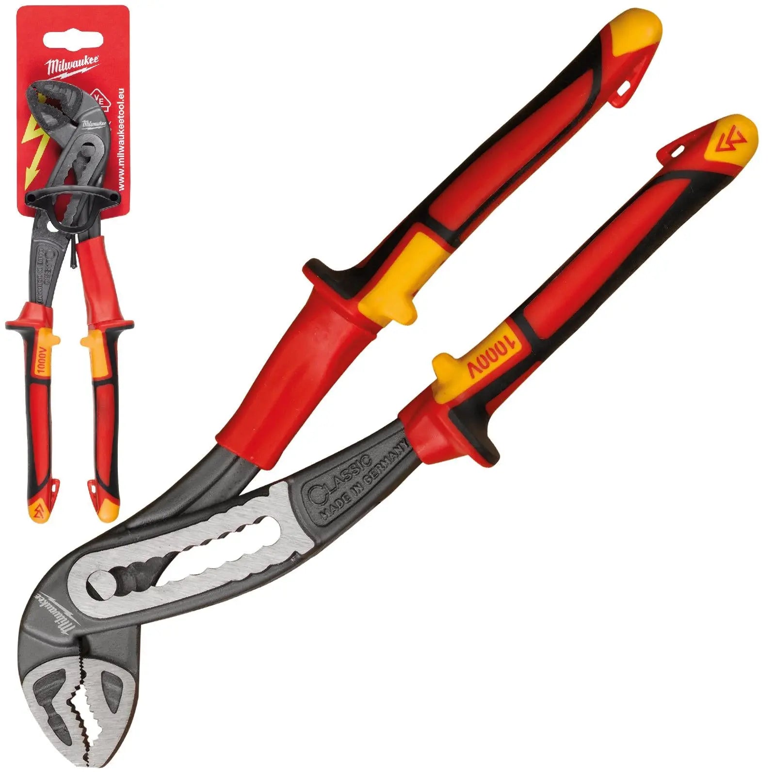 Milwaukee VDE Water Pump Pliers 240mm Insulated 10,000V 