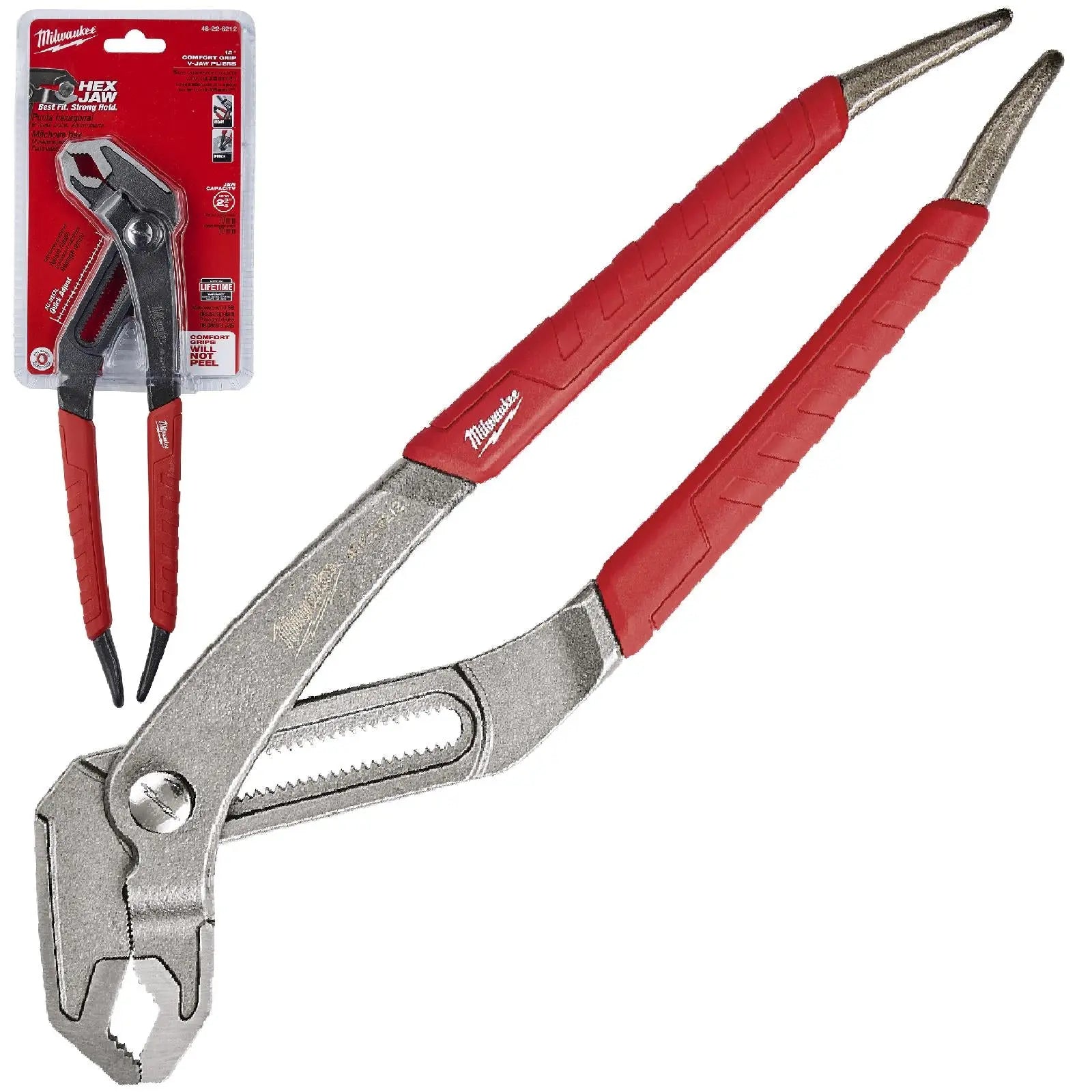 Milwaukee Water Pump Pliers Quick Adjust 300mm Push Button 