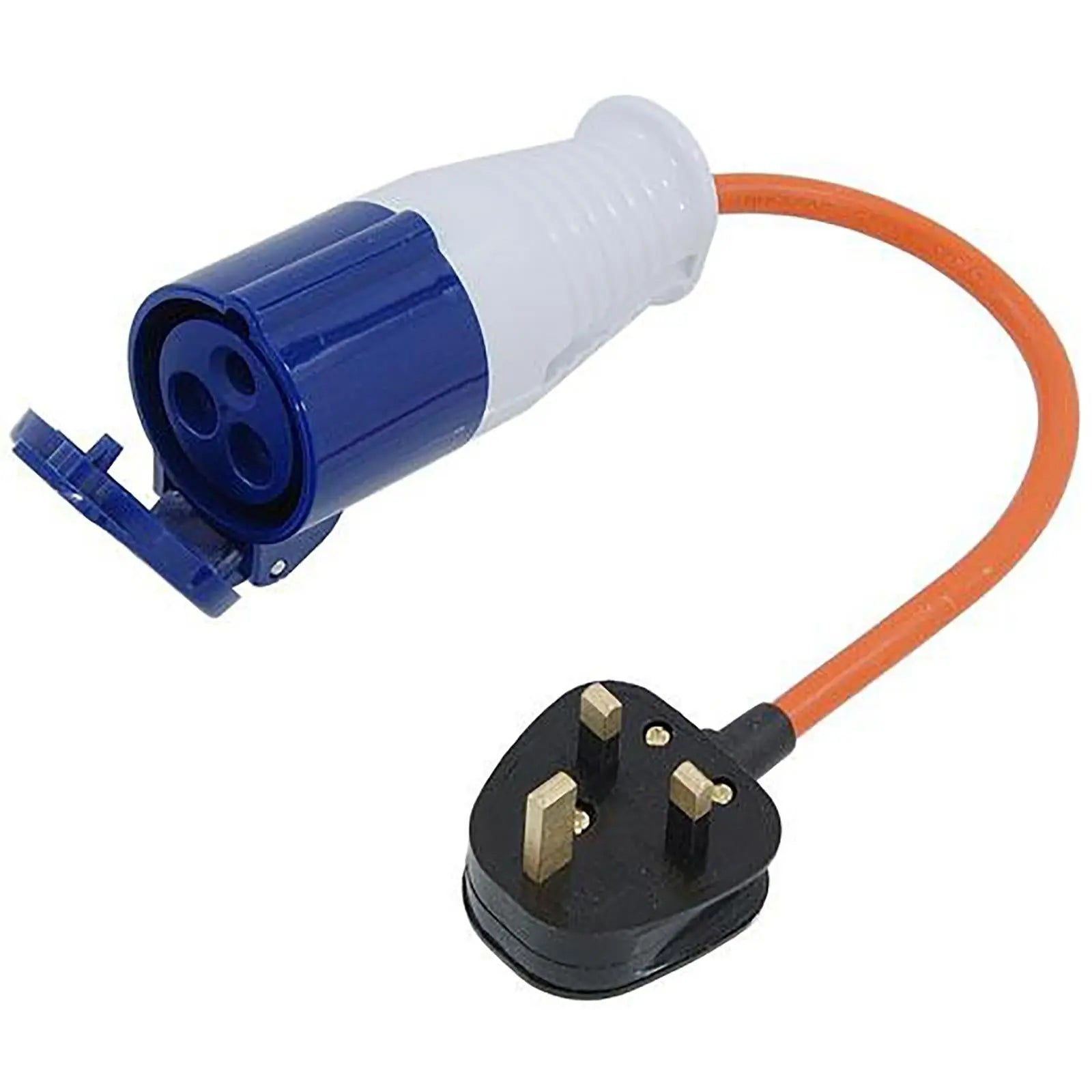 Neilsen Caravan Hook Up Cable Lead Plug Socket Adaptor 240V UK 3 Pin Mains  White Rose Tools