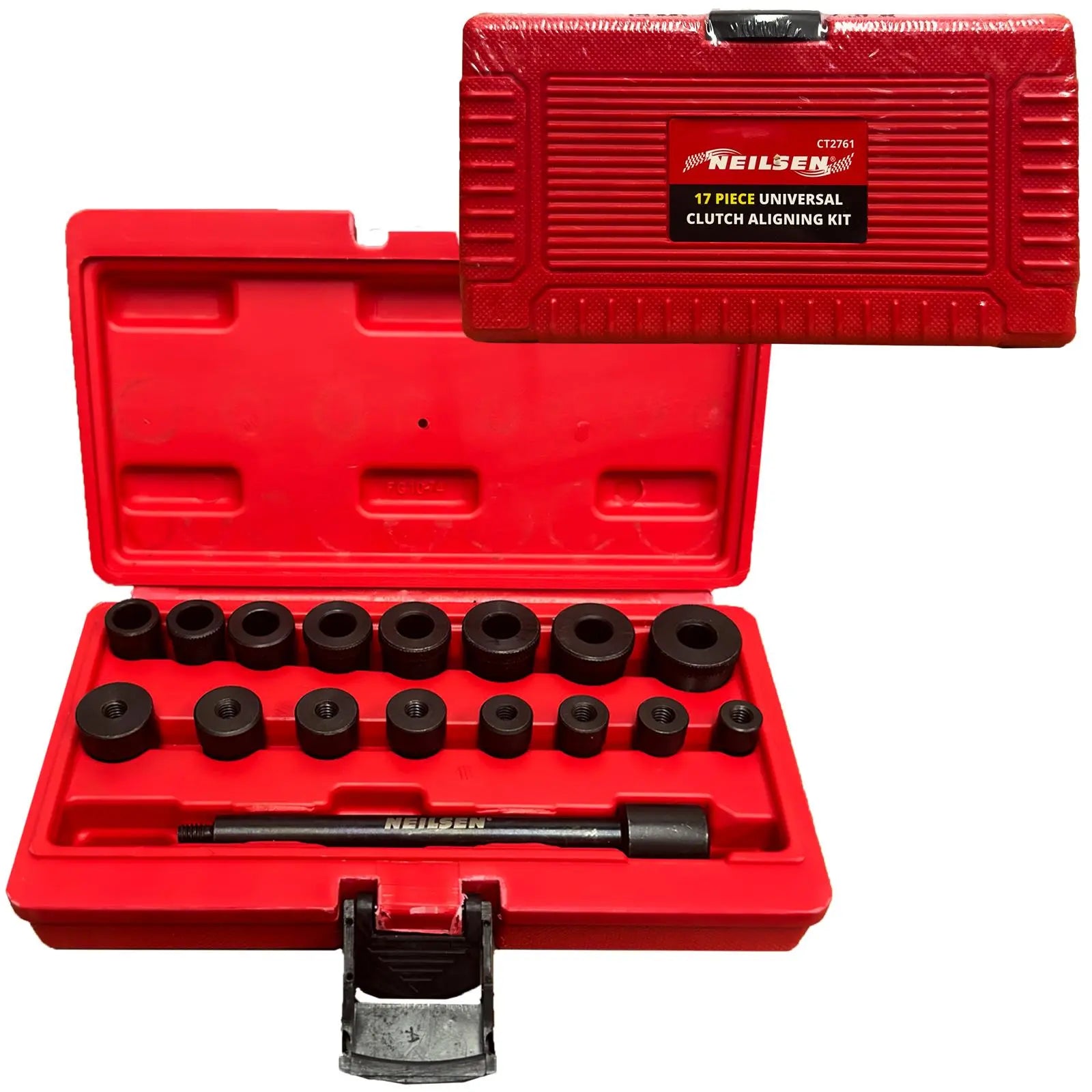 Neilsen Clutch Aligning Tool Kit Universal Alignment Car Garage Mechanic 17pc  White Rose Tools