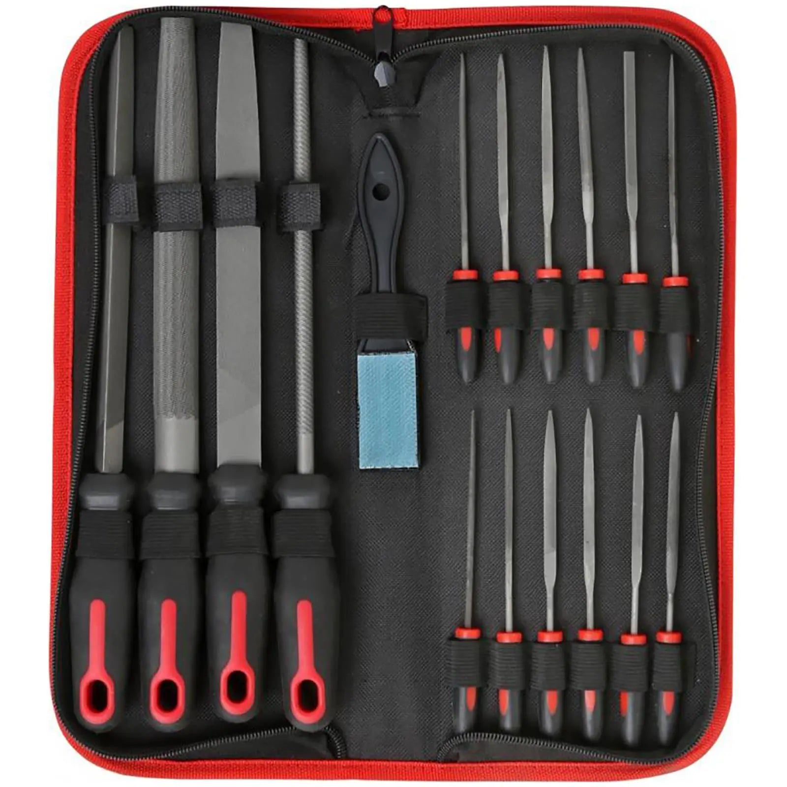 Neilsen File Set Metal Wood Engineers Needle Half Round Square Flat 18pc  White Rose Tools