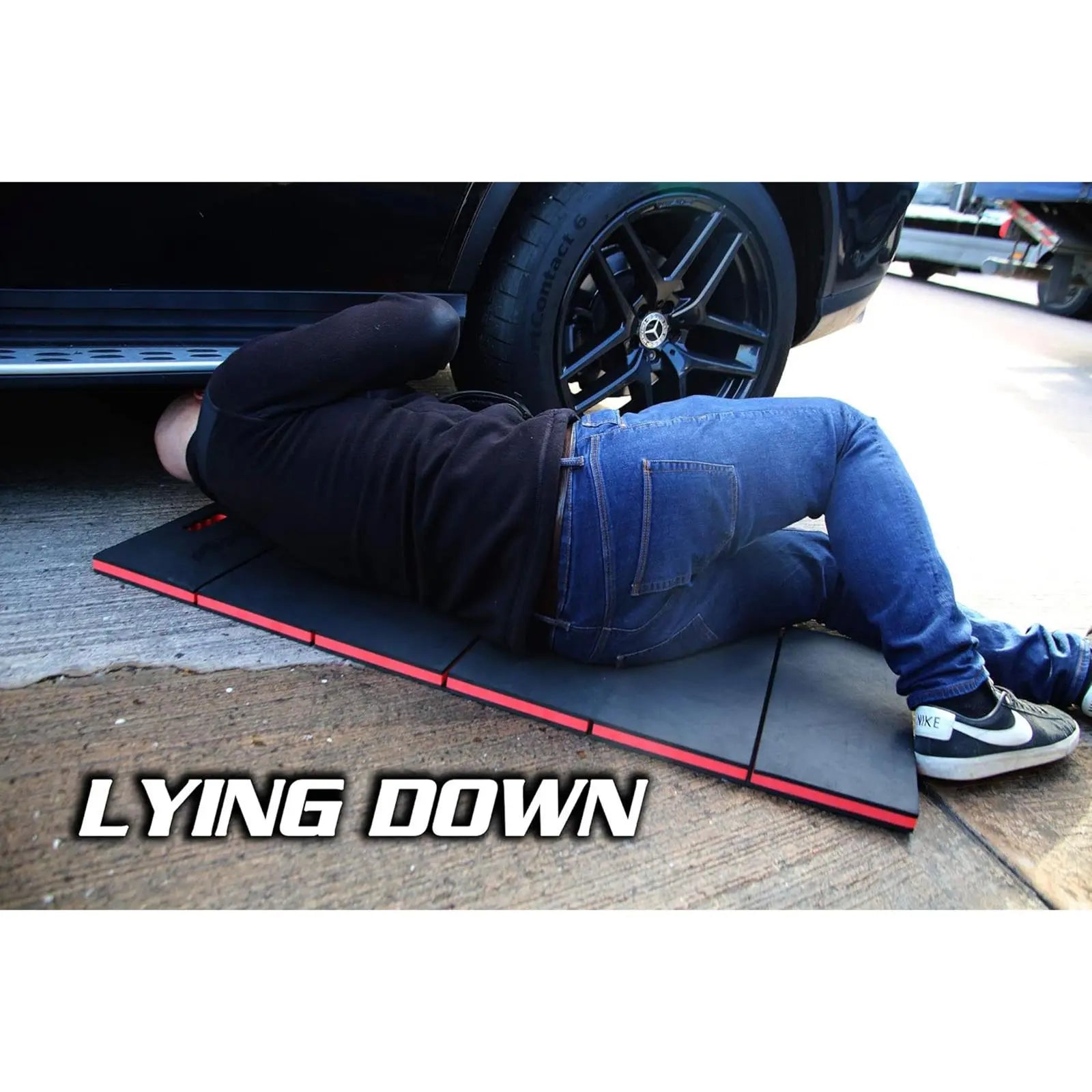 Neilsen Folding Foam Mat Kneeling Creeper Work Seat EVA 3 In 1 Garage Mechanics  White Rose Tools