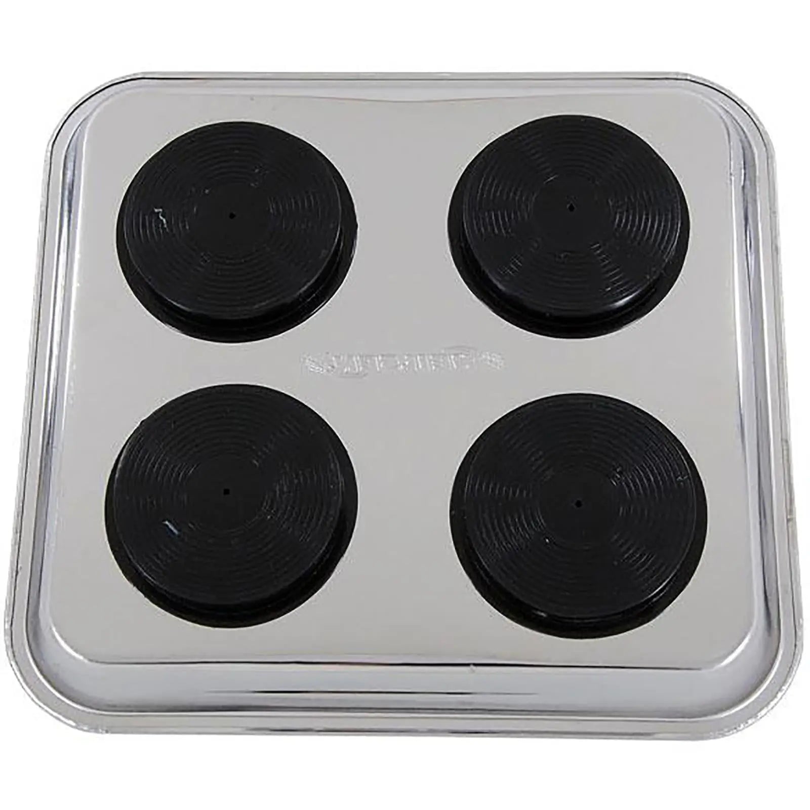 Neilsen Magnetic Parts Tray Nuts Bolts Garage Workshop Stainless Steel 9.5  White Rose Tools
