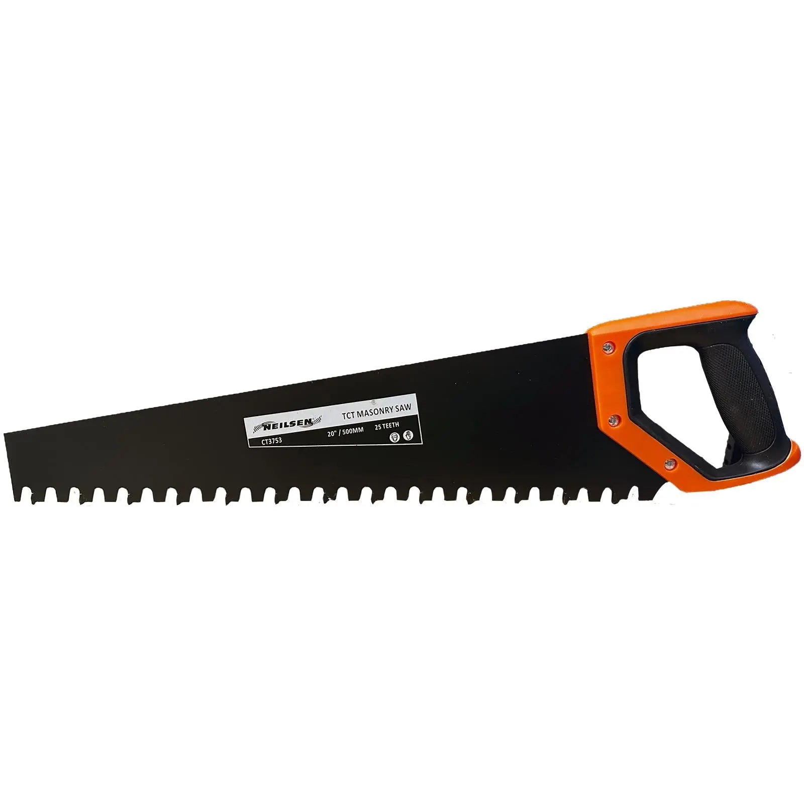 Neilsen Masonry Hand Saw Heavy Duty TCT Tips Brick Concrete Block 20" 500mm  White Rose Tools