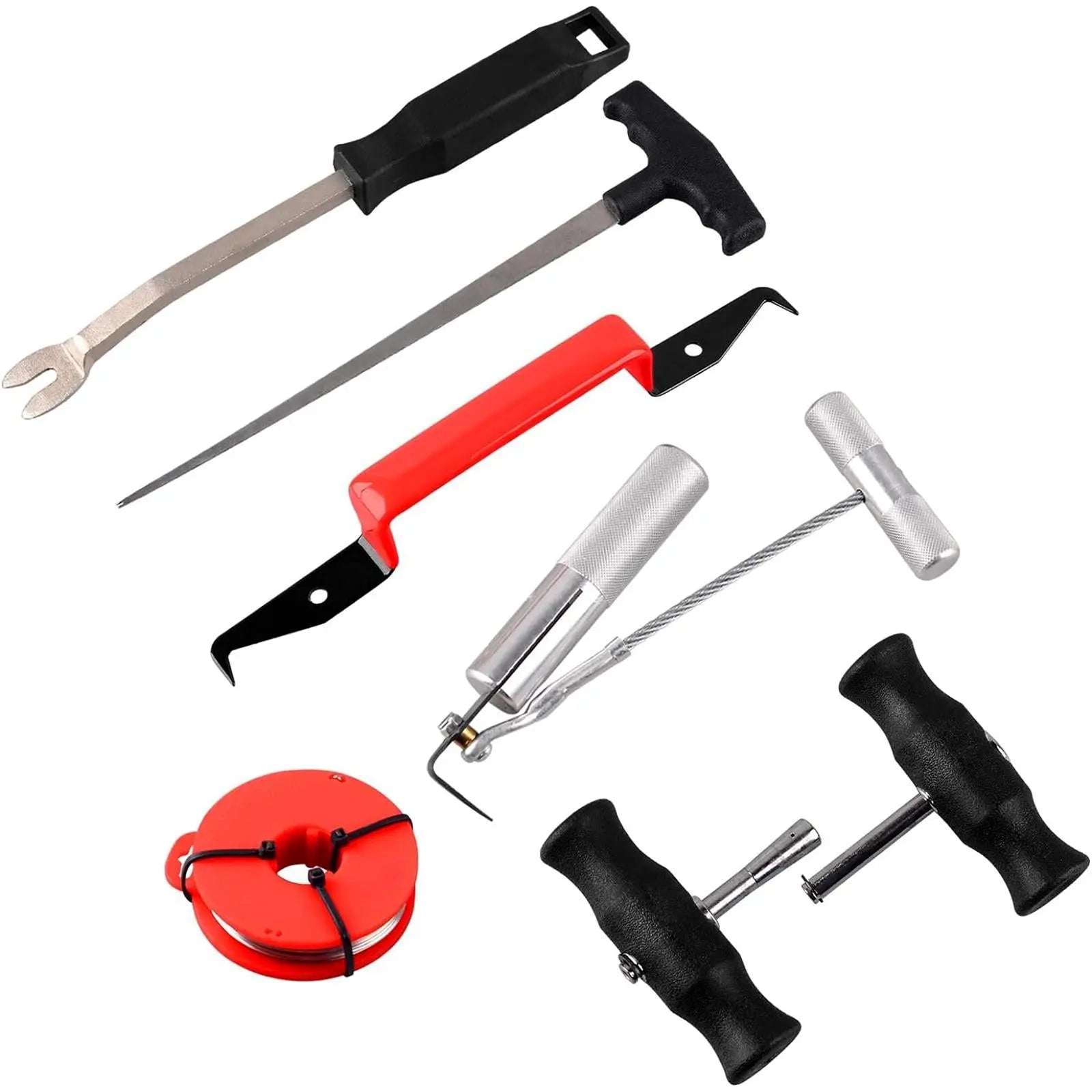Neilsen Windscreen Removal Tool Set Bonded Rubbered Windshield Garage Automotive  White Rose Tools