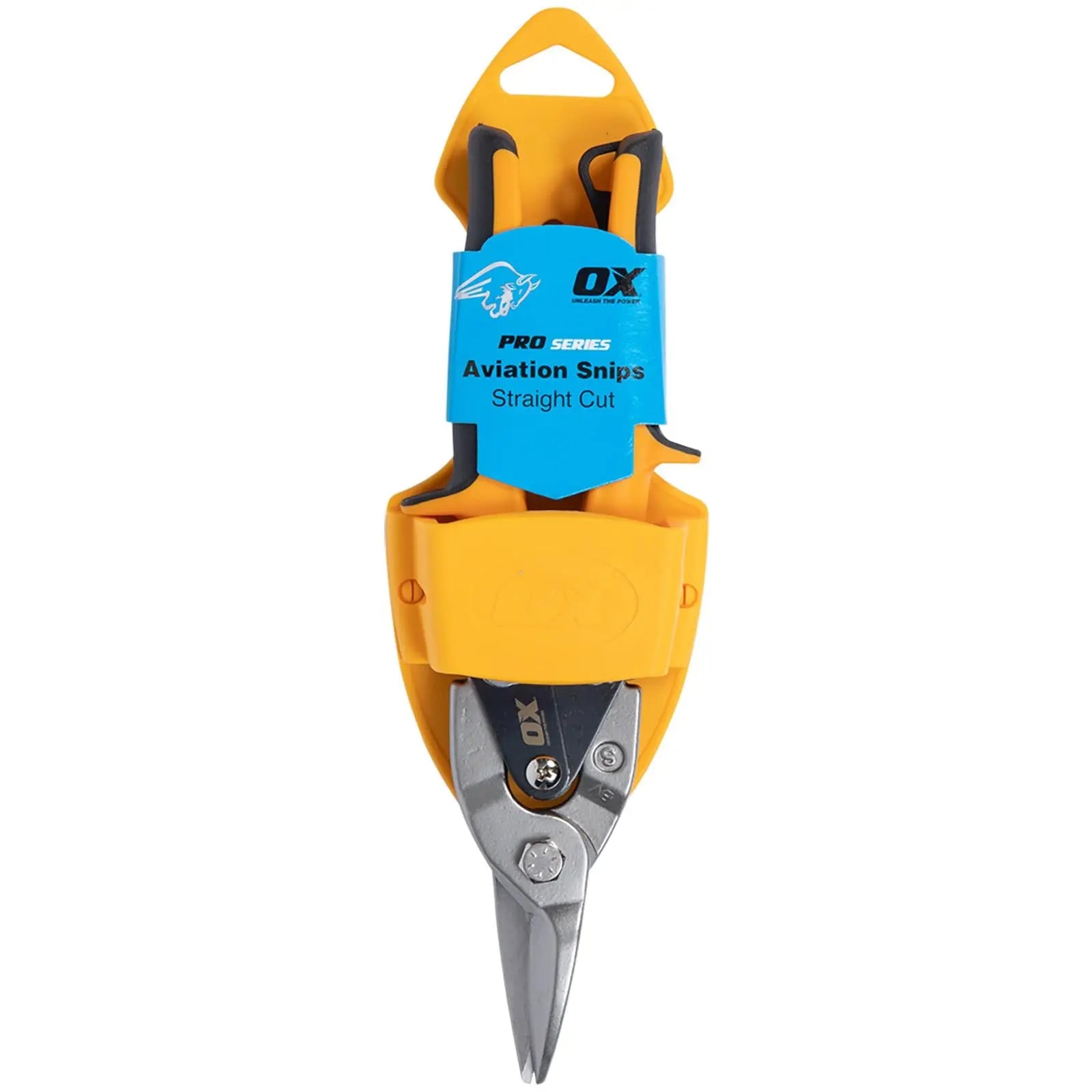 OX Tools Pro Aviation Snips Straight Cut With Holster 