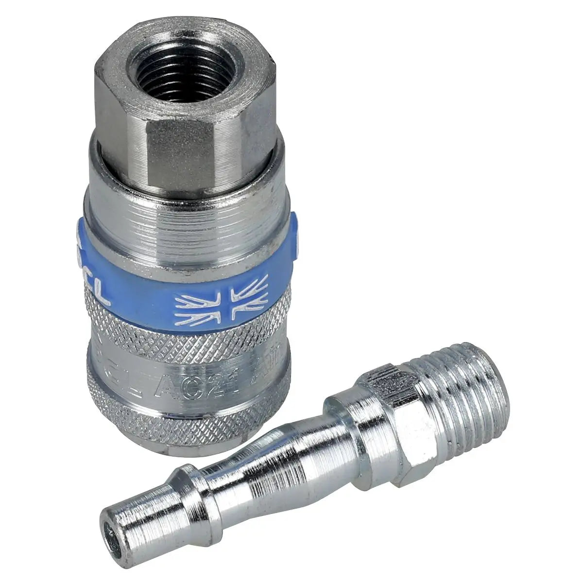 PCL Air Tool Coupling Kit 2pc 1/4"BSP 