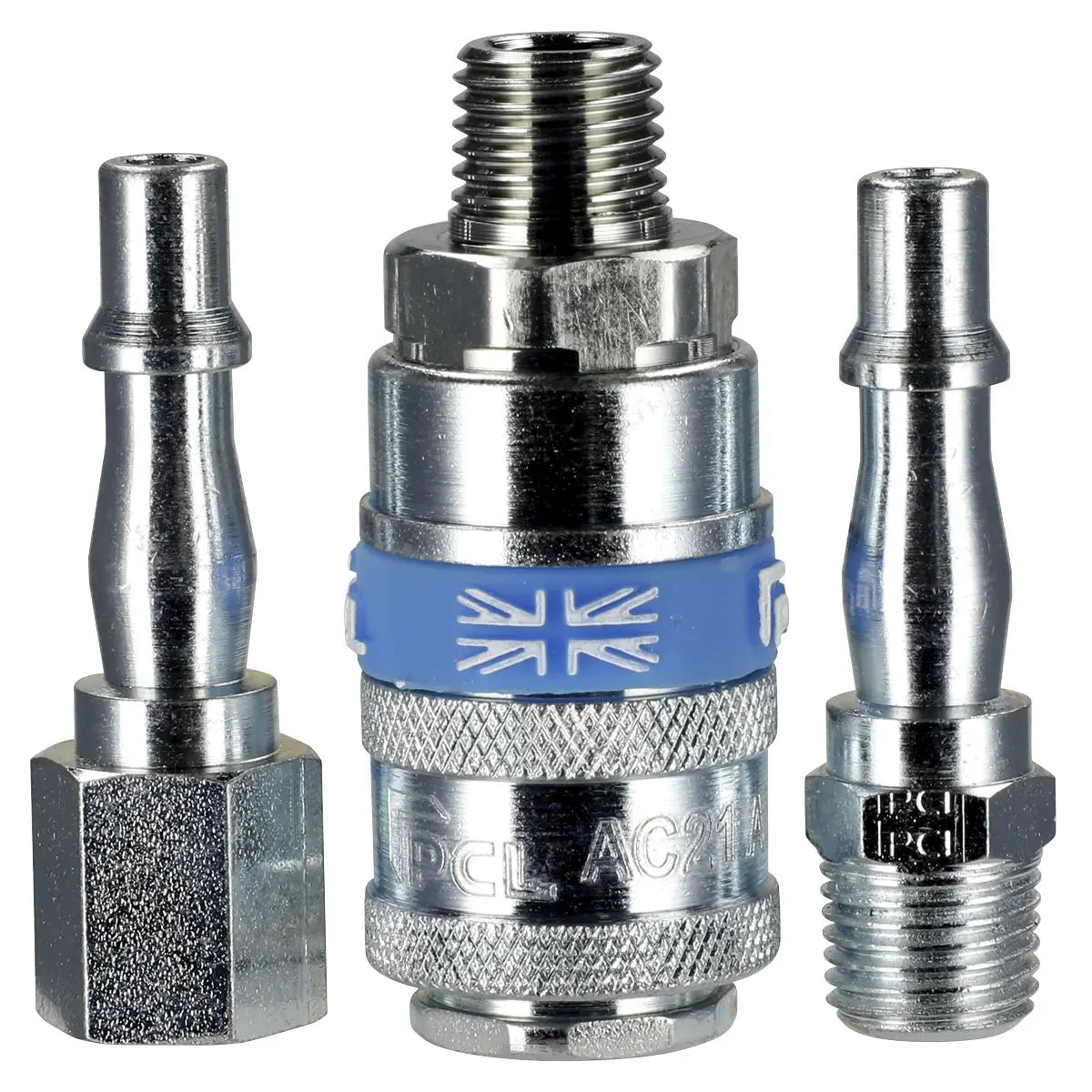 PCL Air Tool Coupling Kit 3pc 1/4"BSP 