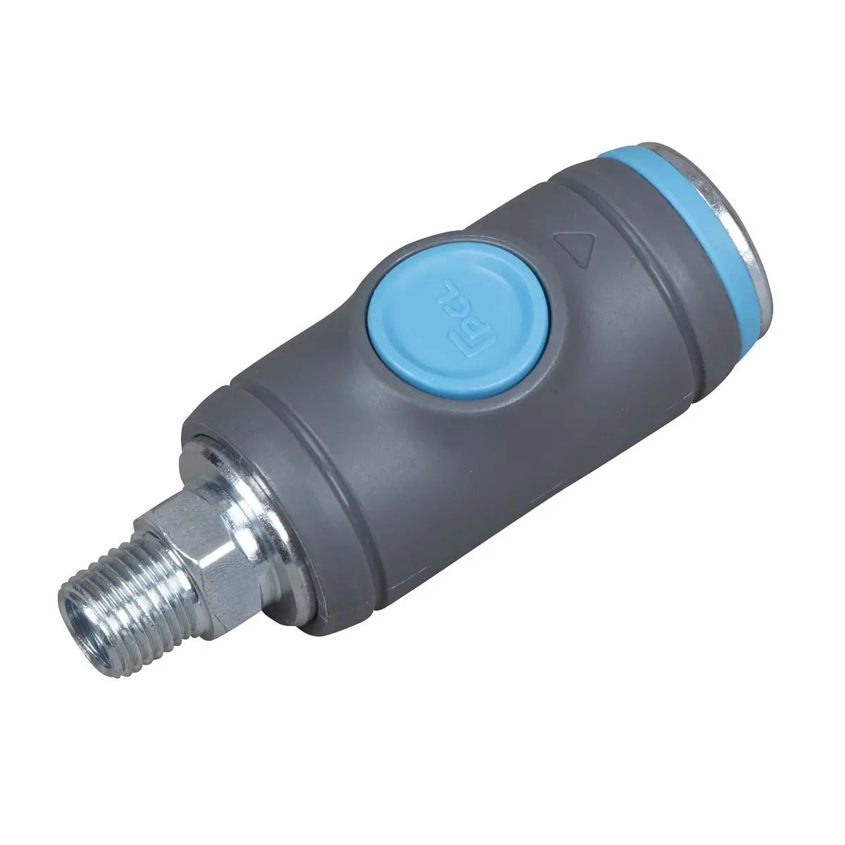 PCL Push Button Safety Coupling Body Male 1/4"BSPT  White Rose Tools