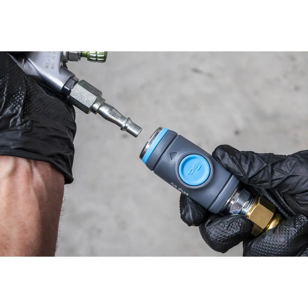 PCL Push Button Safety Coupling Body Male 3/8