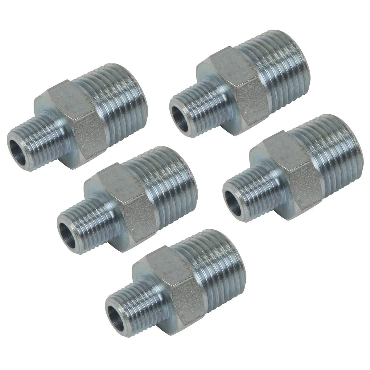 PCL Reducing Union 1/2"BSPT to 1/4"BSPT - Pack of 5  White Rose Tools