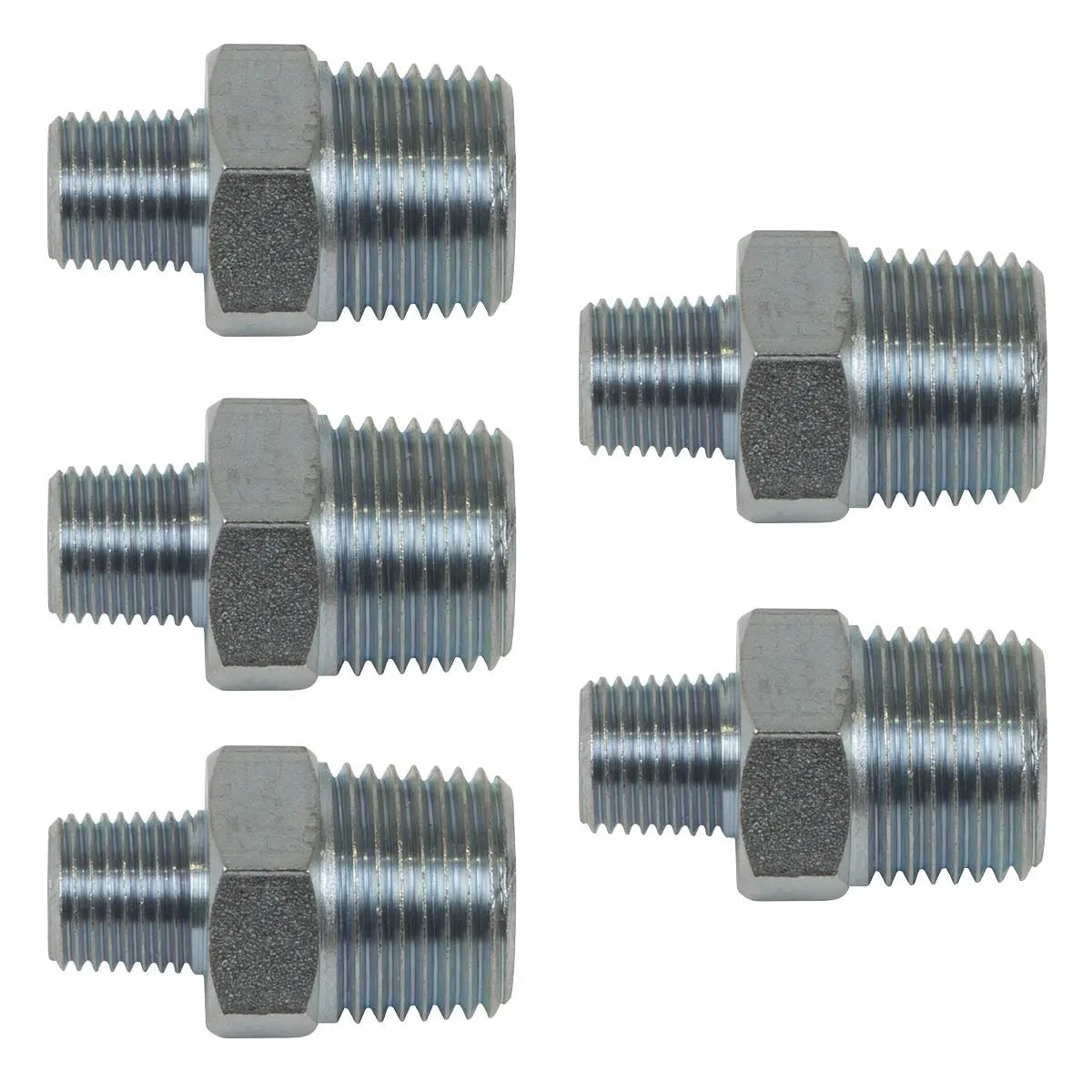 PCL Reducing Union 1/2"BSPT to 1/4"BSPT - Pack of 5  White Rose Tools