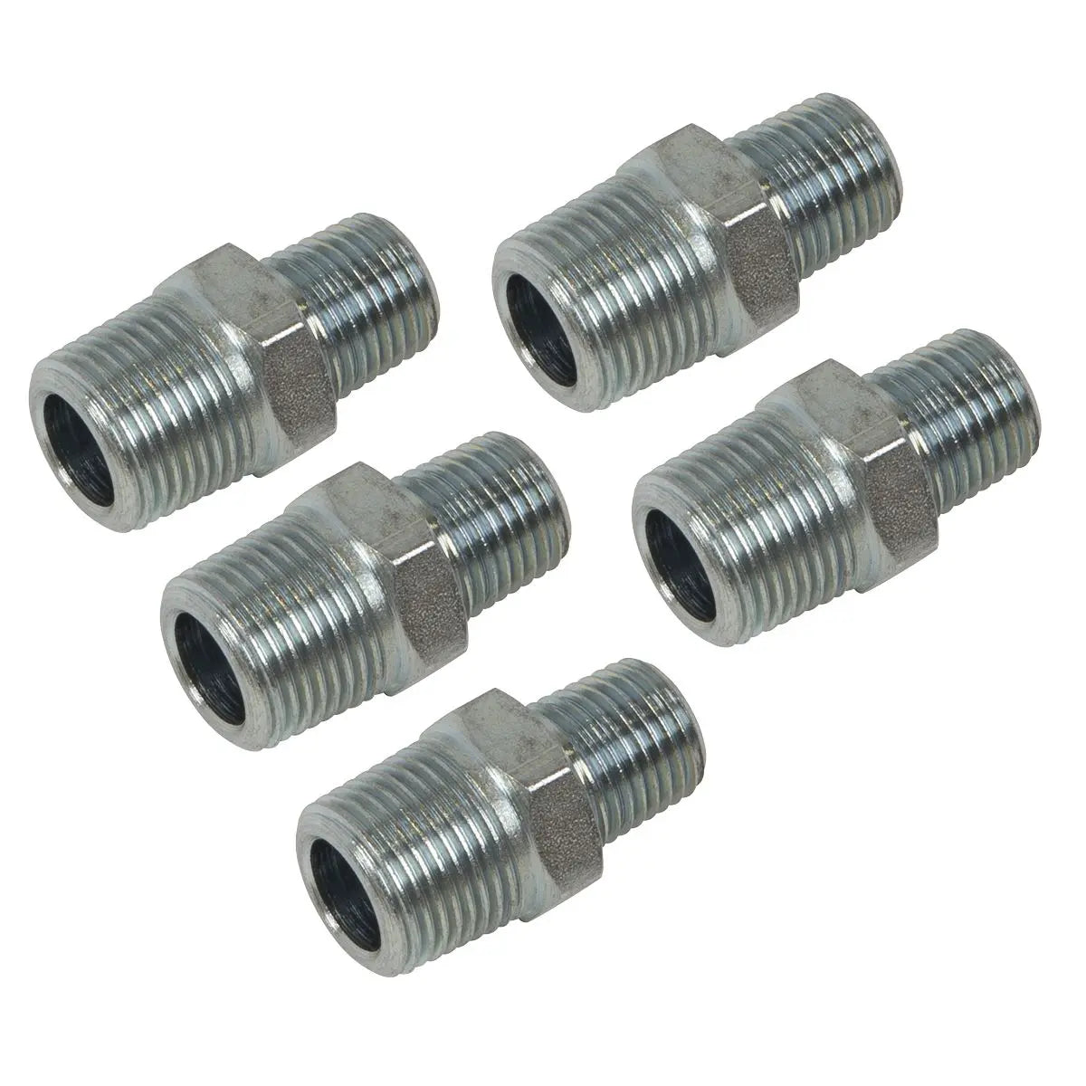 PCL Reducing Union 3/8"BSPT to 1/4"BSPT - Pack of 5  White Rose Tools